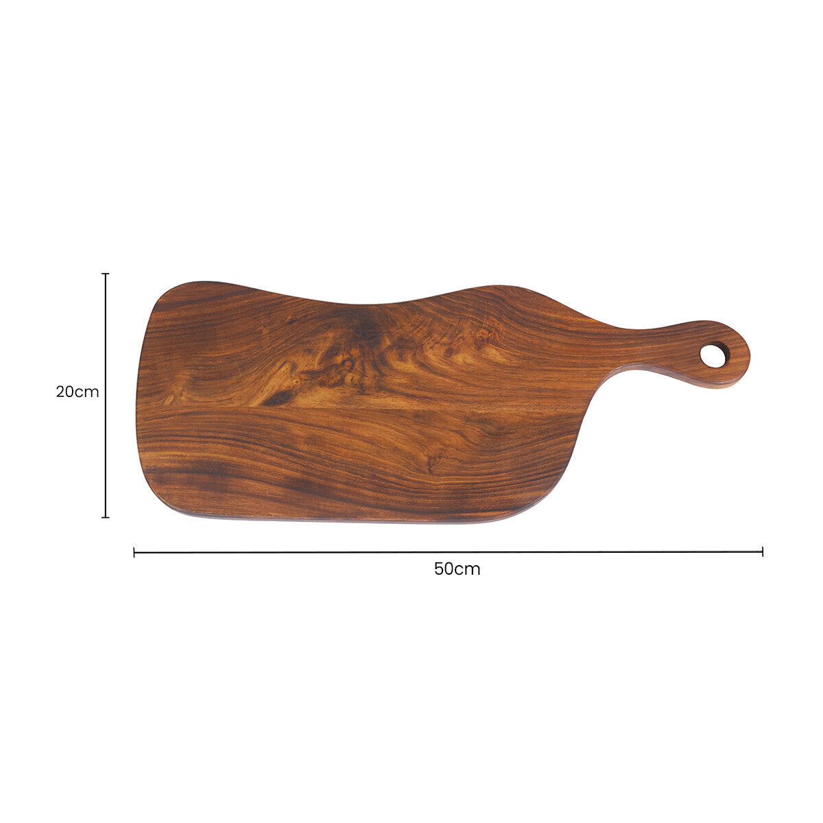 Image of Rosi Tropical Rosewood Serving or Cutting Board in Organic Shape with Natural Finish