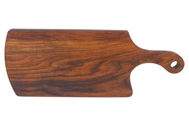 Image of Rosi Natural Finish Tropical Rosewood Serving or Cutting Board in Organic Shape