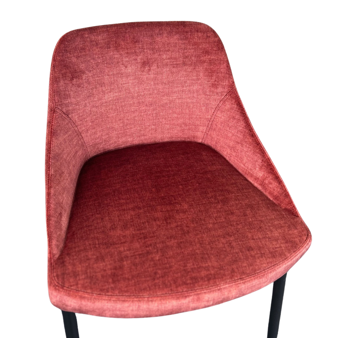 Image of Vai Barstool - Bella Velour Coral
