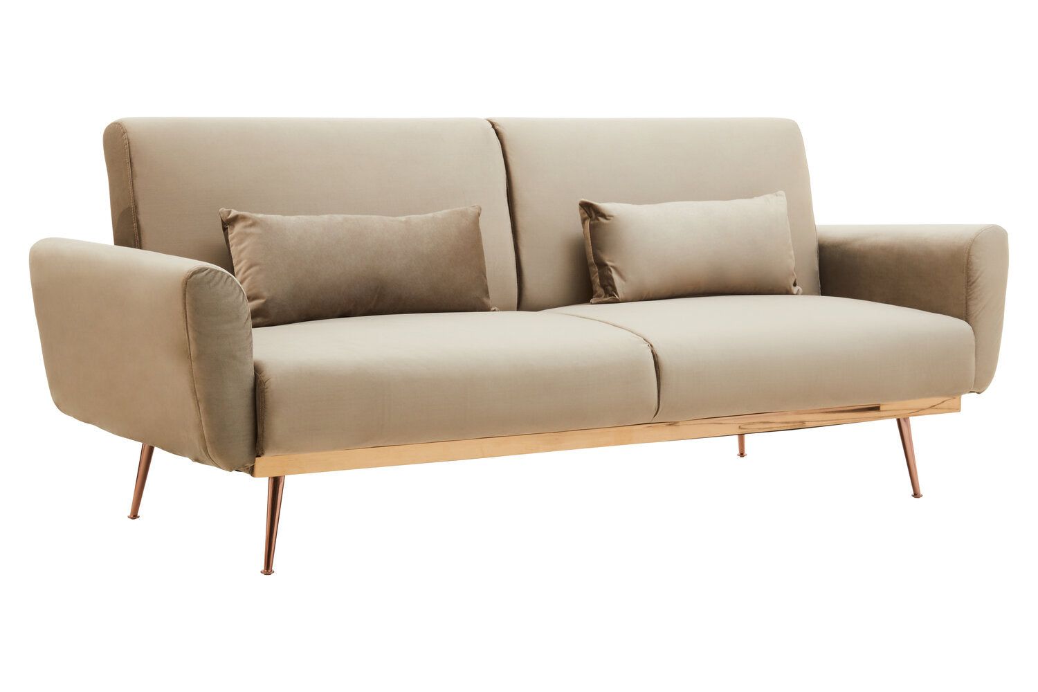 Image of Hatton Mink Velvet Sofa Bed - Additional