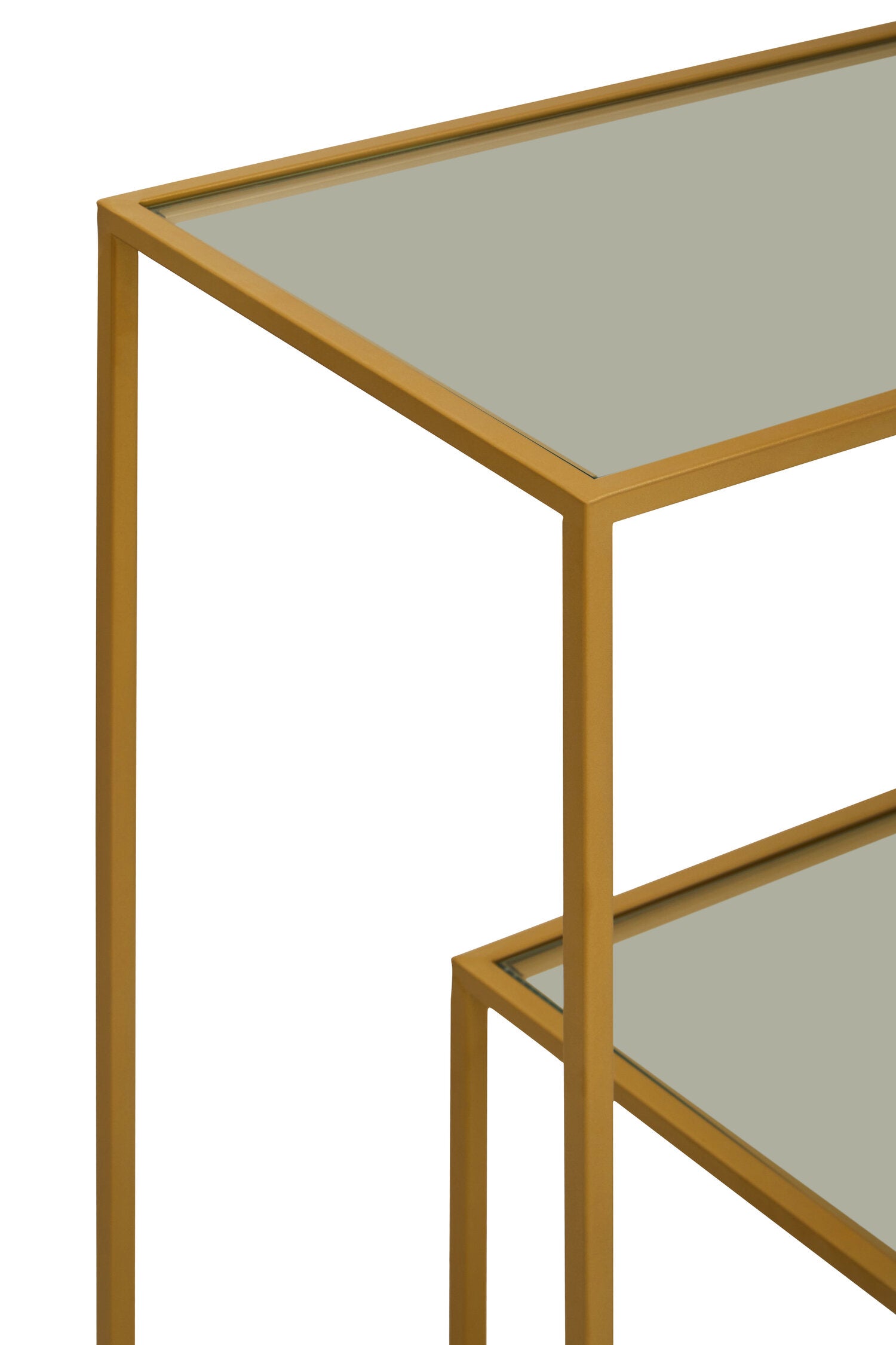 Image of Avento Gold Finish Console Table