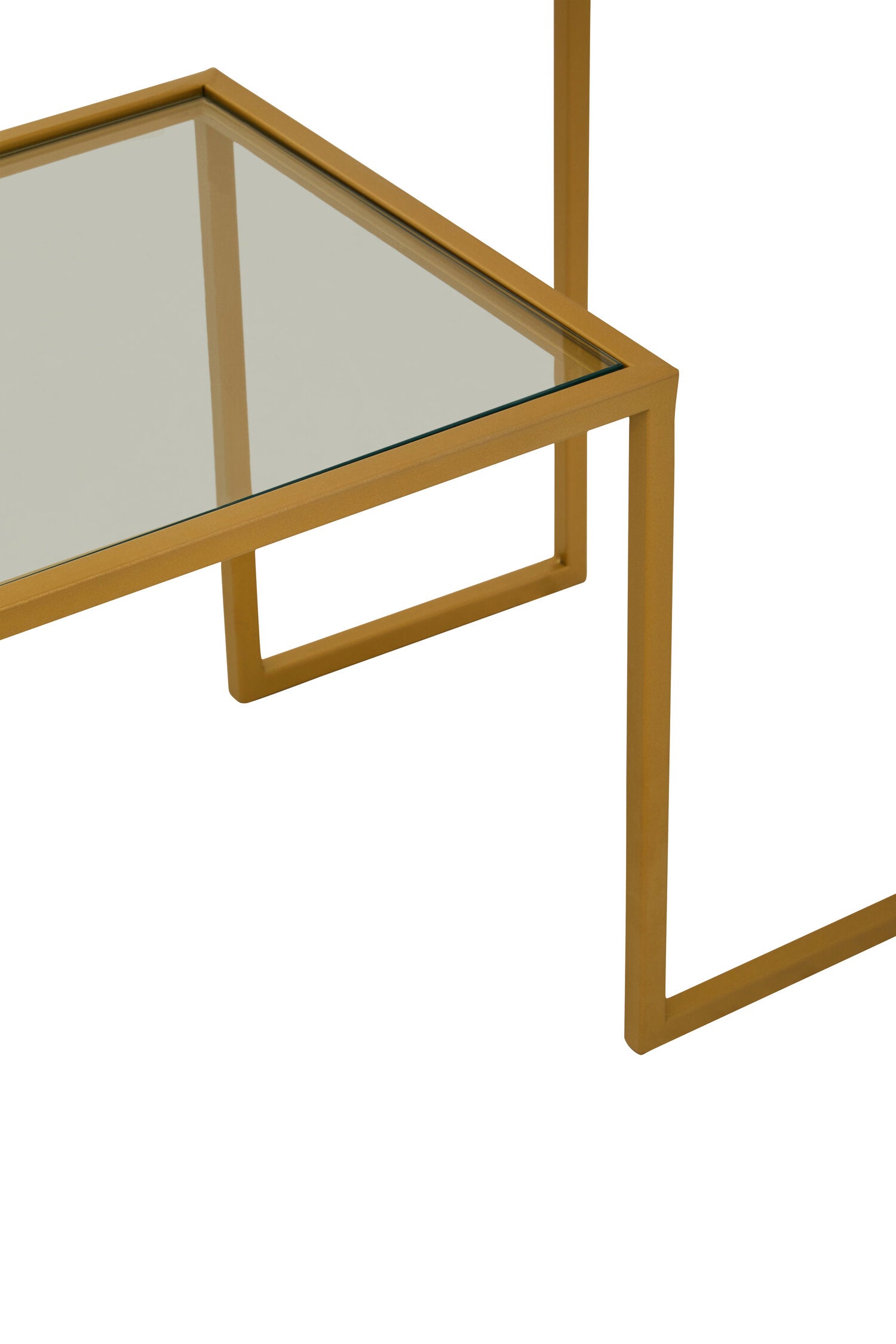 Image of Avento Gold Finish Console Table