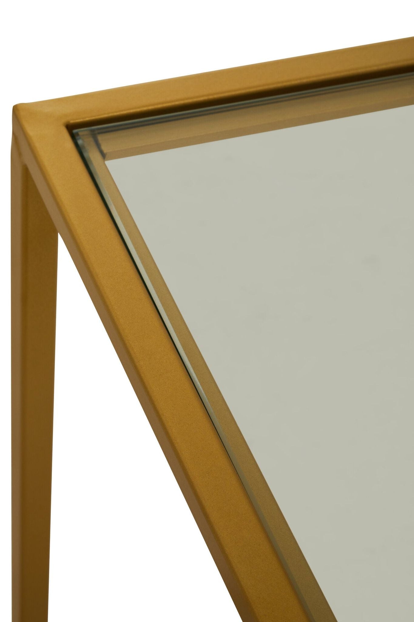 Image of Avento Gold Finish Console Table