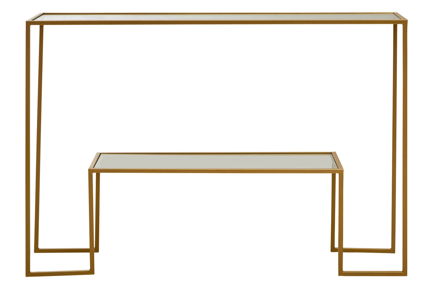 Image of Avento Gold Finish Console Table - Main