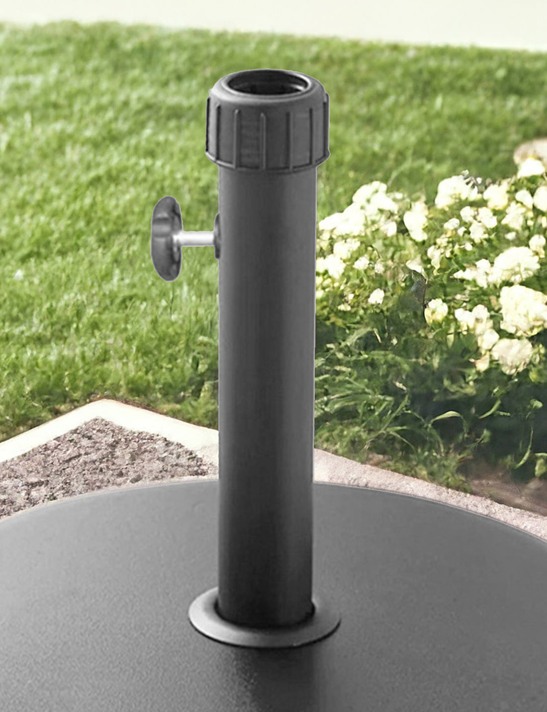 Polycrete Outdoor Parasol Base 16kg Round - Grey