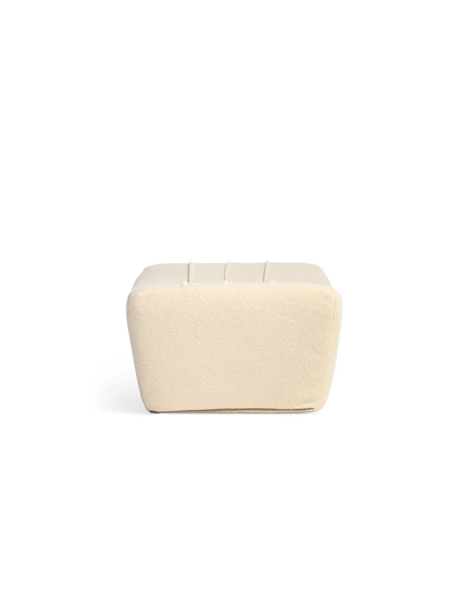 Image of Arlo Vanilla Boucle Footstool