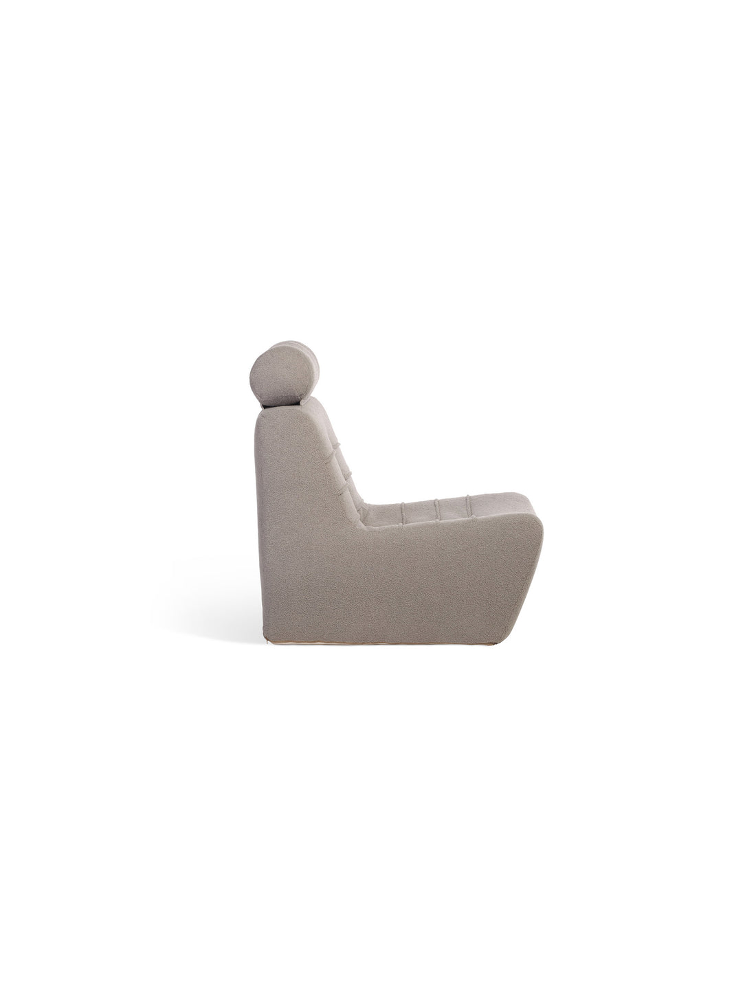 Arlo Shadow Grey UK Boucle Lounge Chair