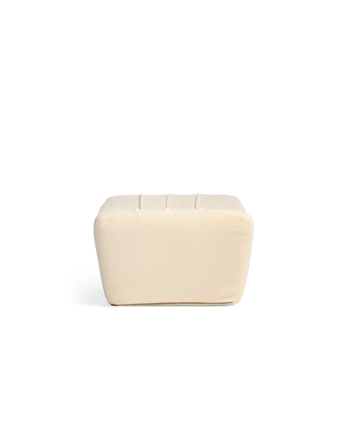 Arlo Vanilla Boucle Footstool UK Made