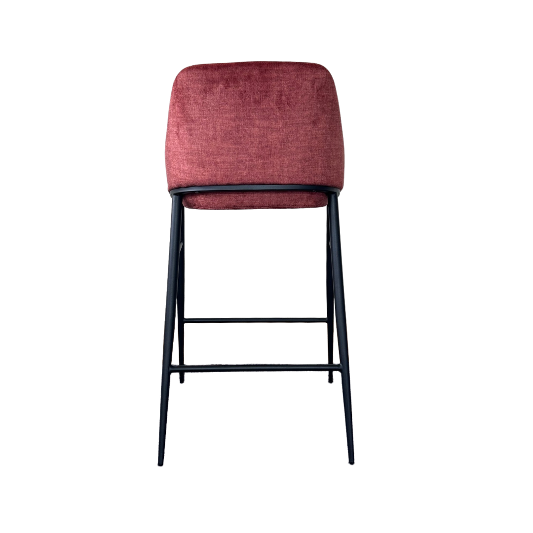 Image of Vai Barstool - Bella Velour Coral