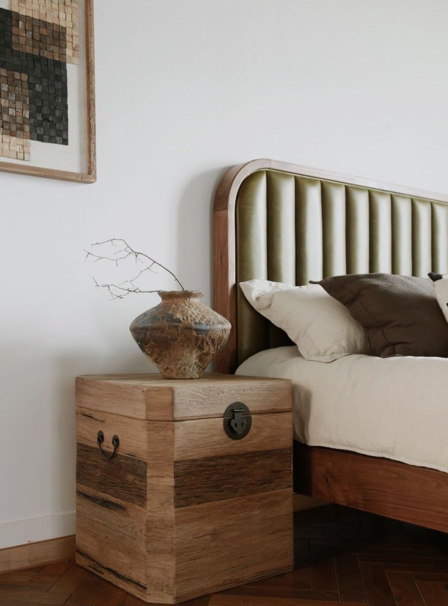 Image of Reclaimed Oak Bedside Trunk