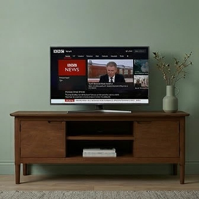 Image of Norway Dark Walnut TV Stand & Media Unit