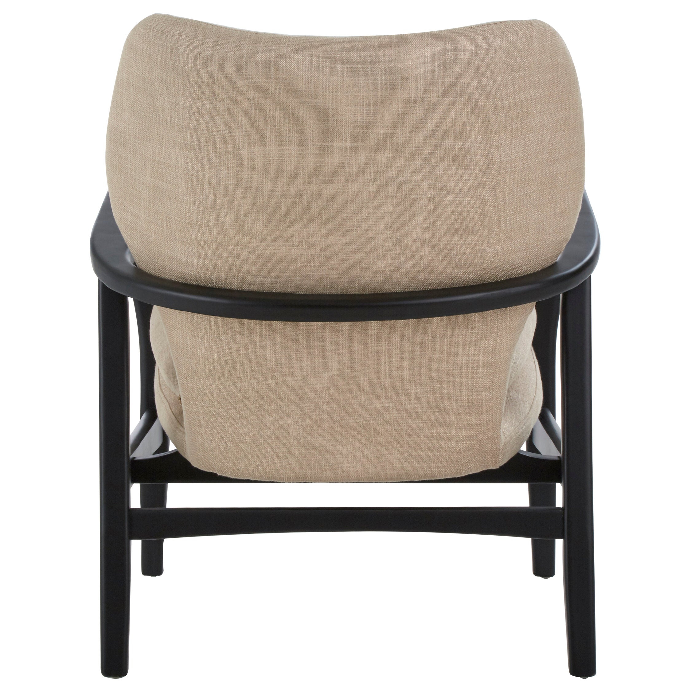 Image of Stockholm Beige Chair With Black Wooden Frame