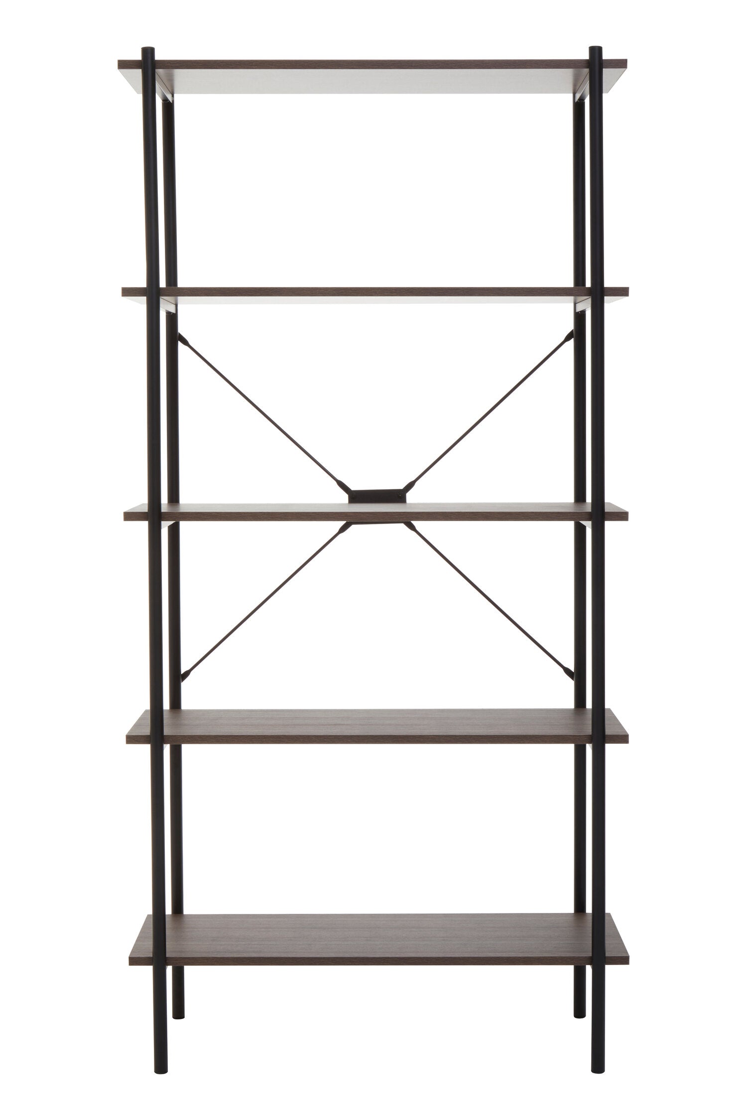 Image of Bradbury Five Tier Dark Oak Shelf Unit