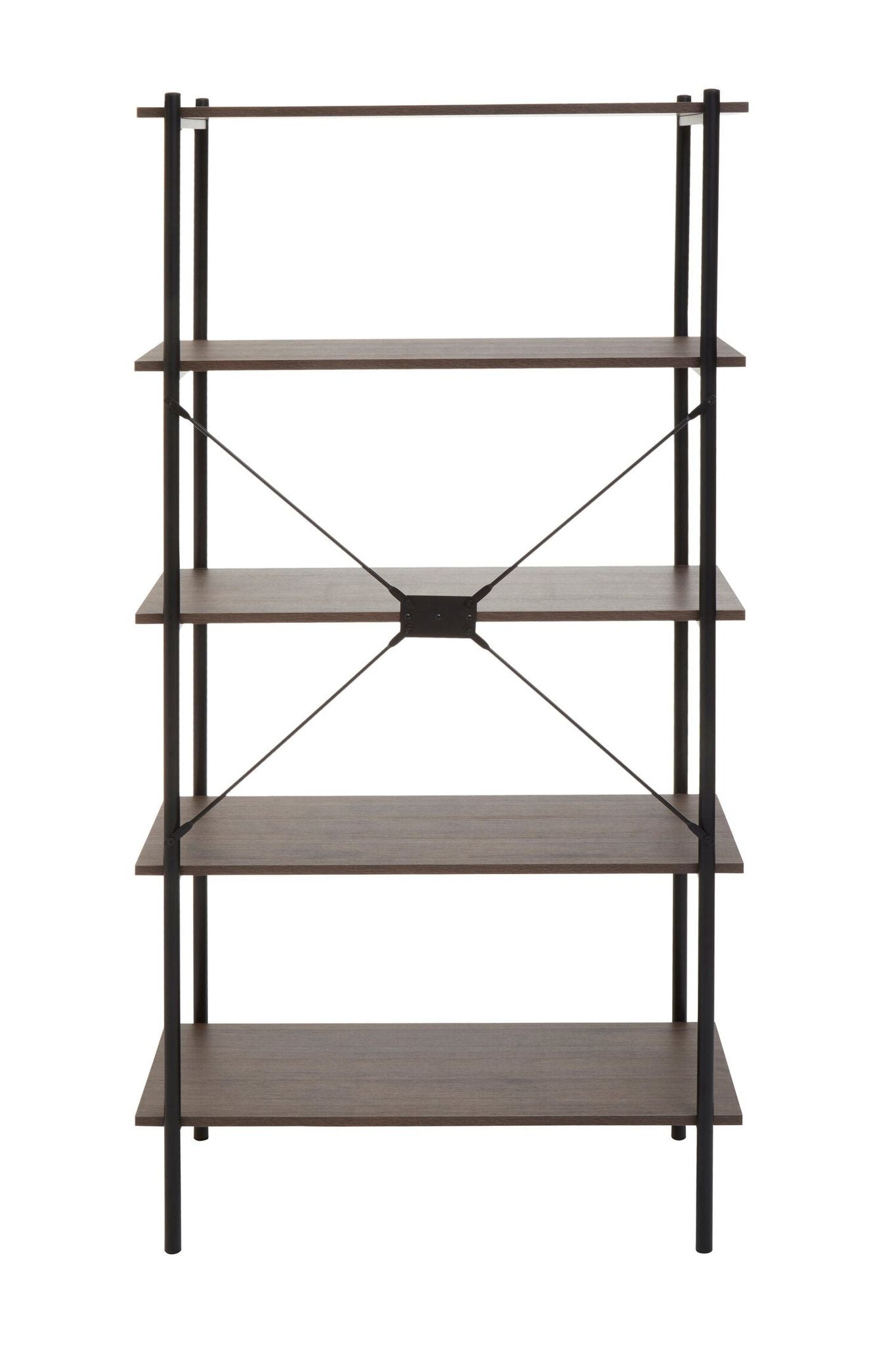 Image of Bradbury Five Tier Dark Oak Shelf Unit