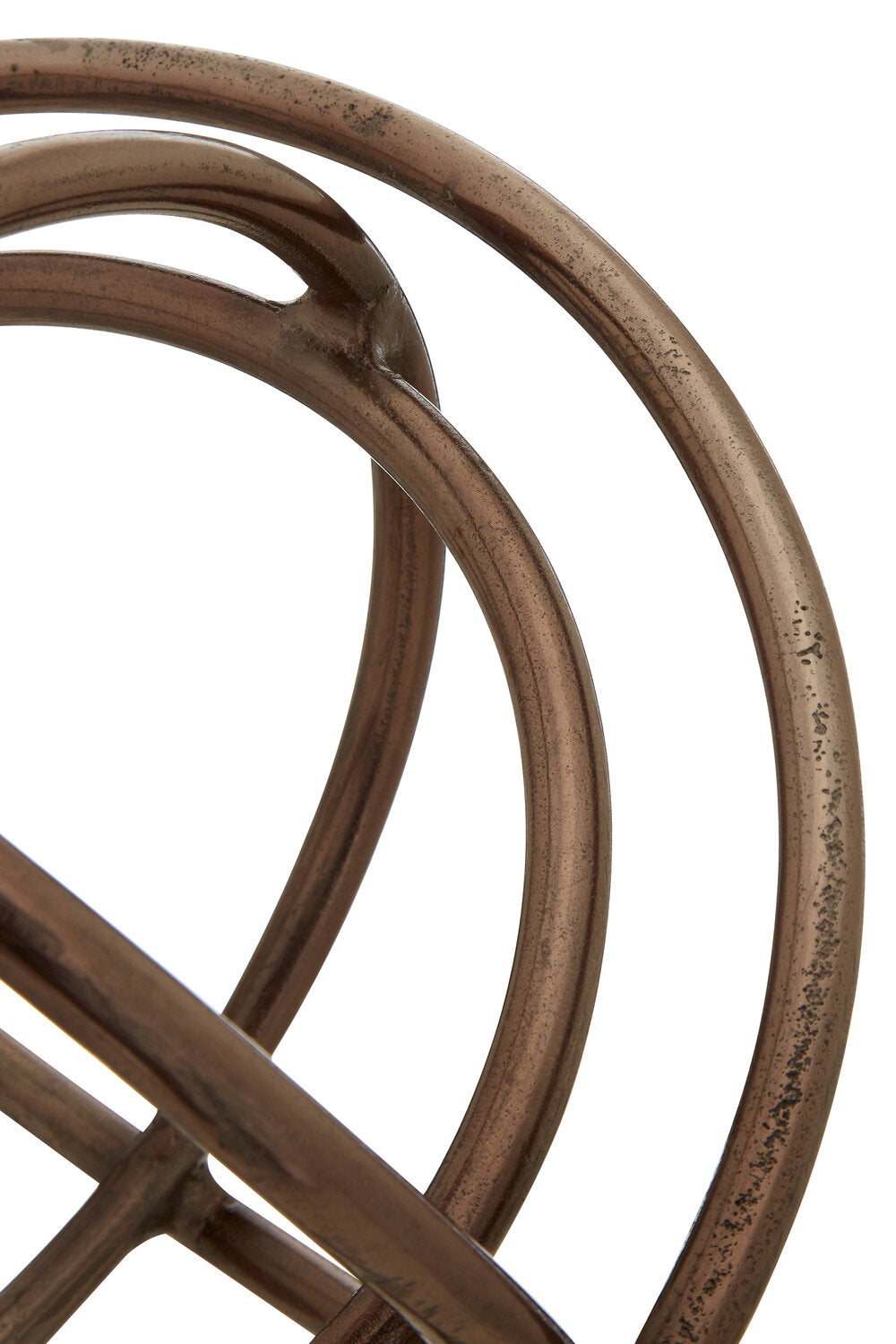 Image of Nexus Set of Two Bronze Finish Sphere Sculptures