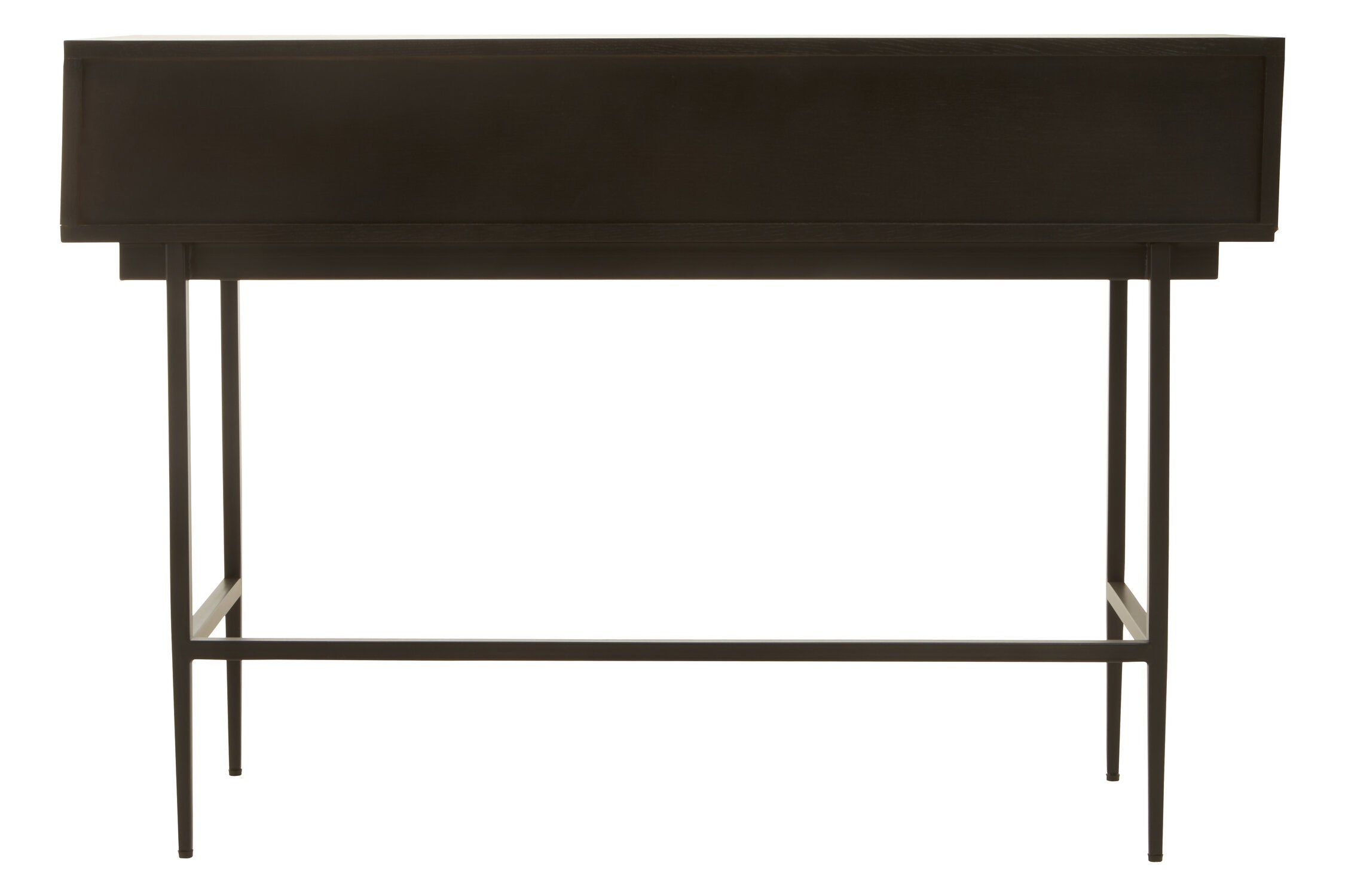 Image of Jakara Black Finish Console Table with 2 Drawers
