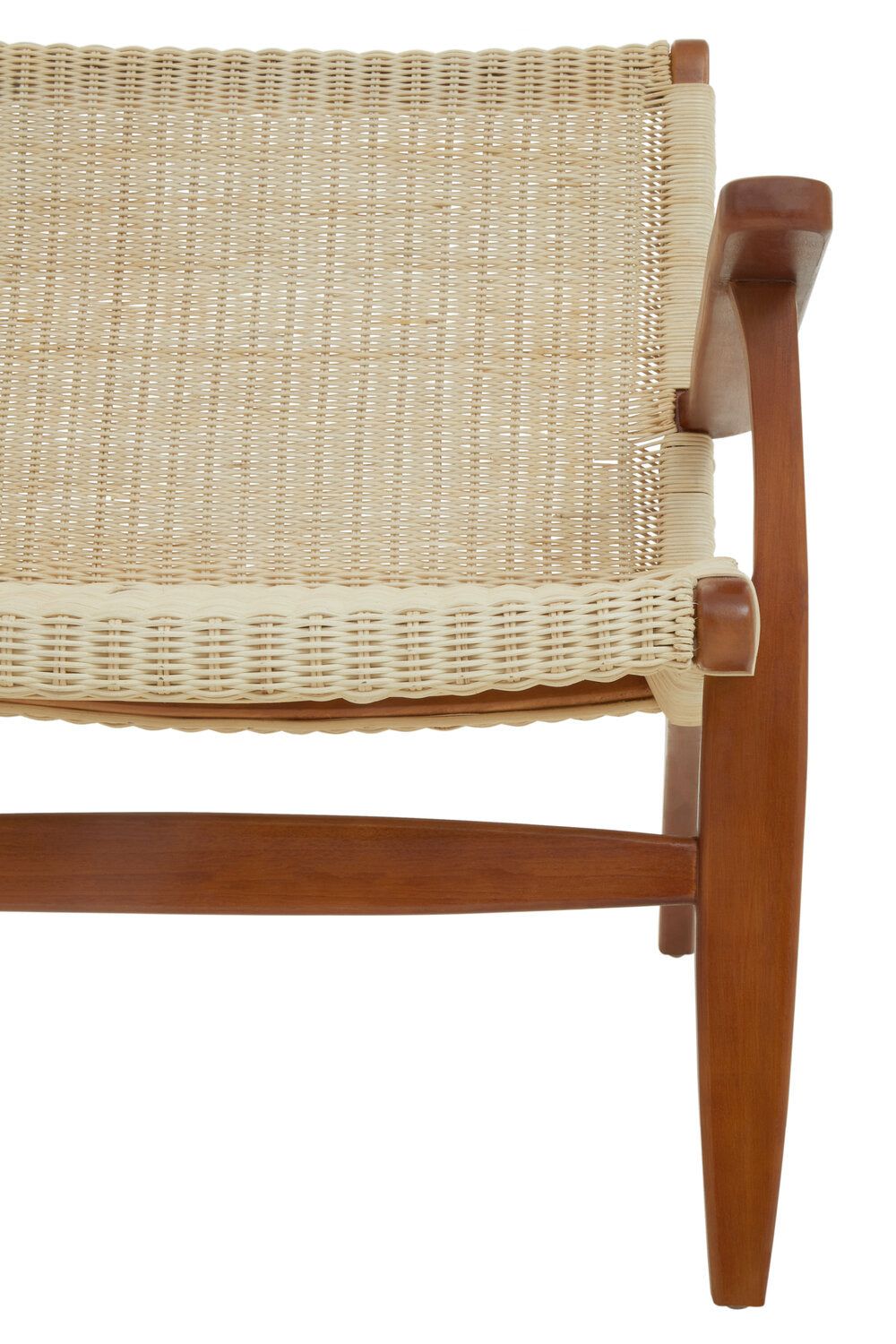 Image of Java Woven Chair In Natural Rattan - Macro