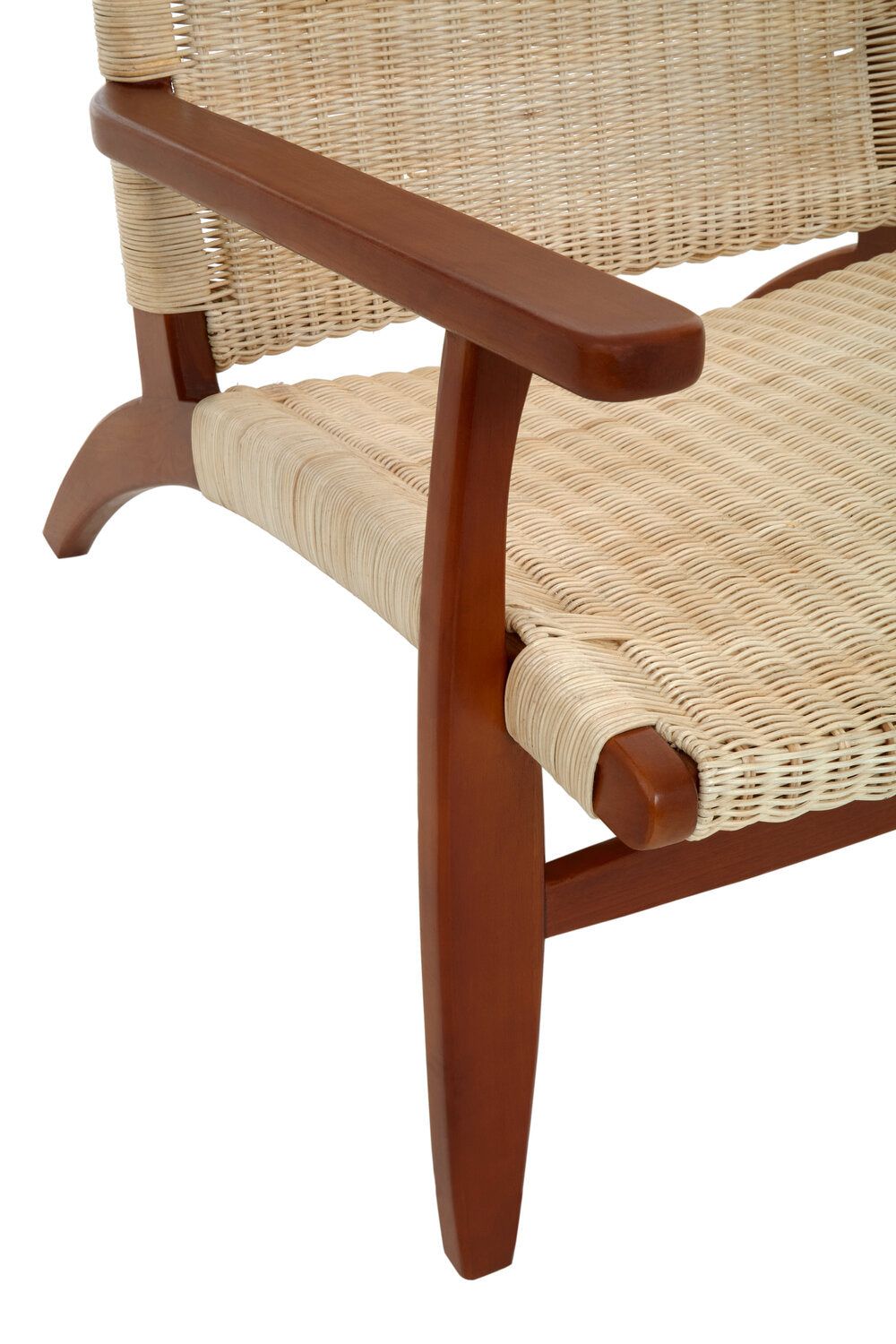 Image of Java Woven Chair In Natural Rattan - Macro