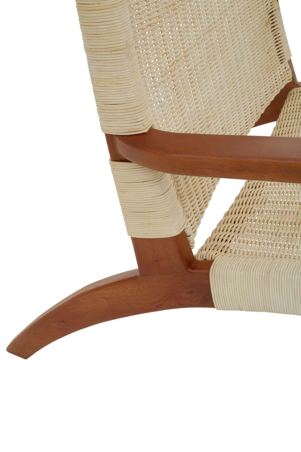 Image of Java Woven Chair In Natural Rattan - Macro