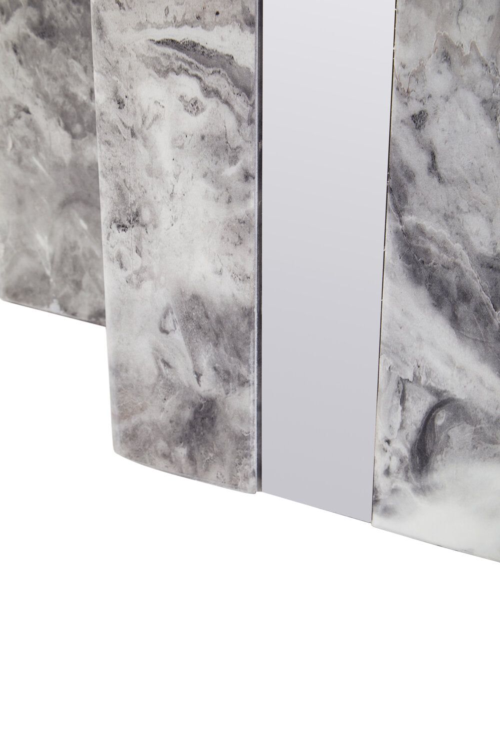 Image of Saronno Grey Marble Dining Table - Macro