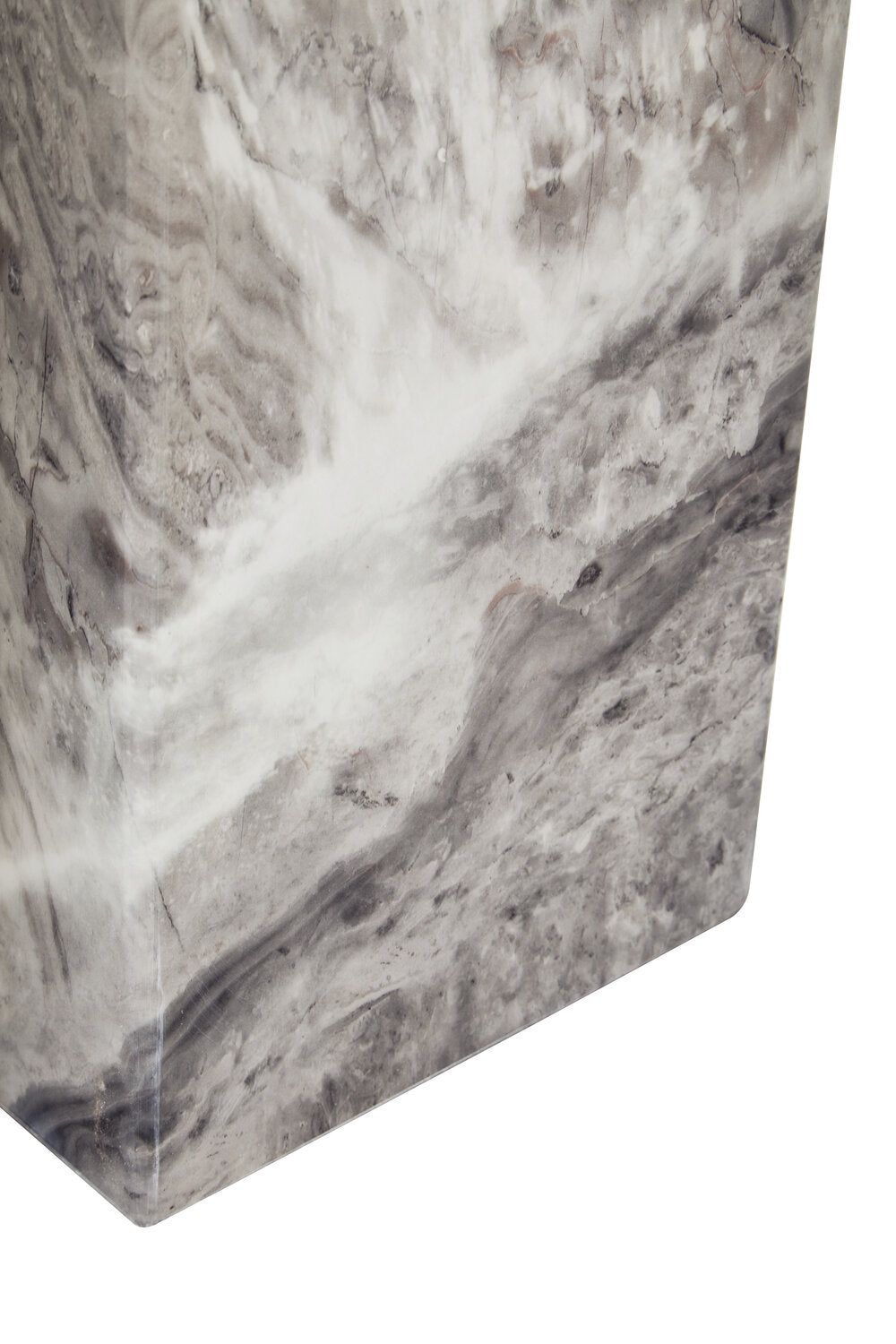 Image of Saronno Grey Marble Dining Table - Macro