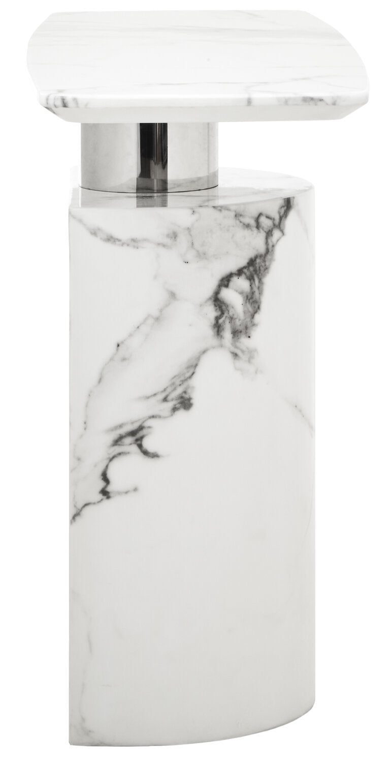 Image of Sesto White Marble Console Table - Additional