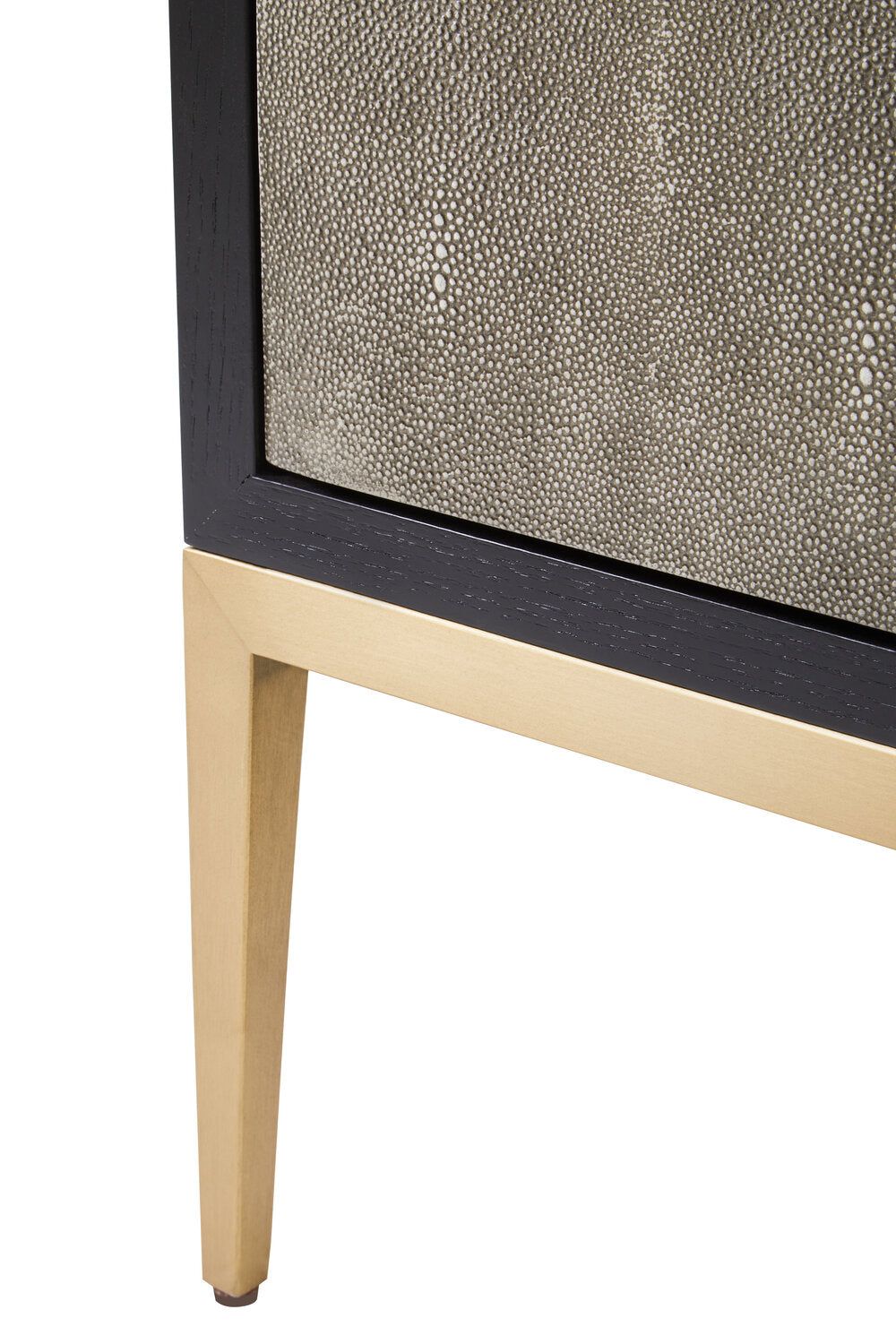 Image of Deruta Grey Shagreen Effect 4 Door Sideboard