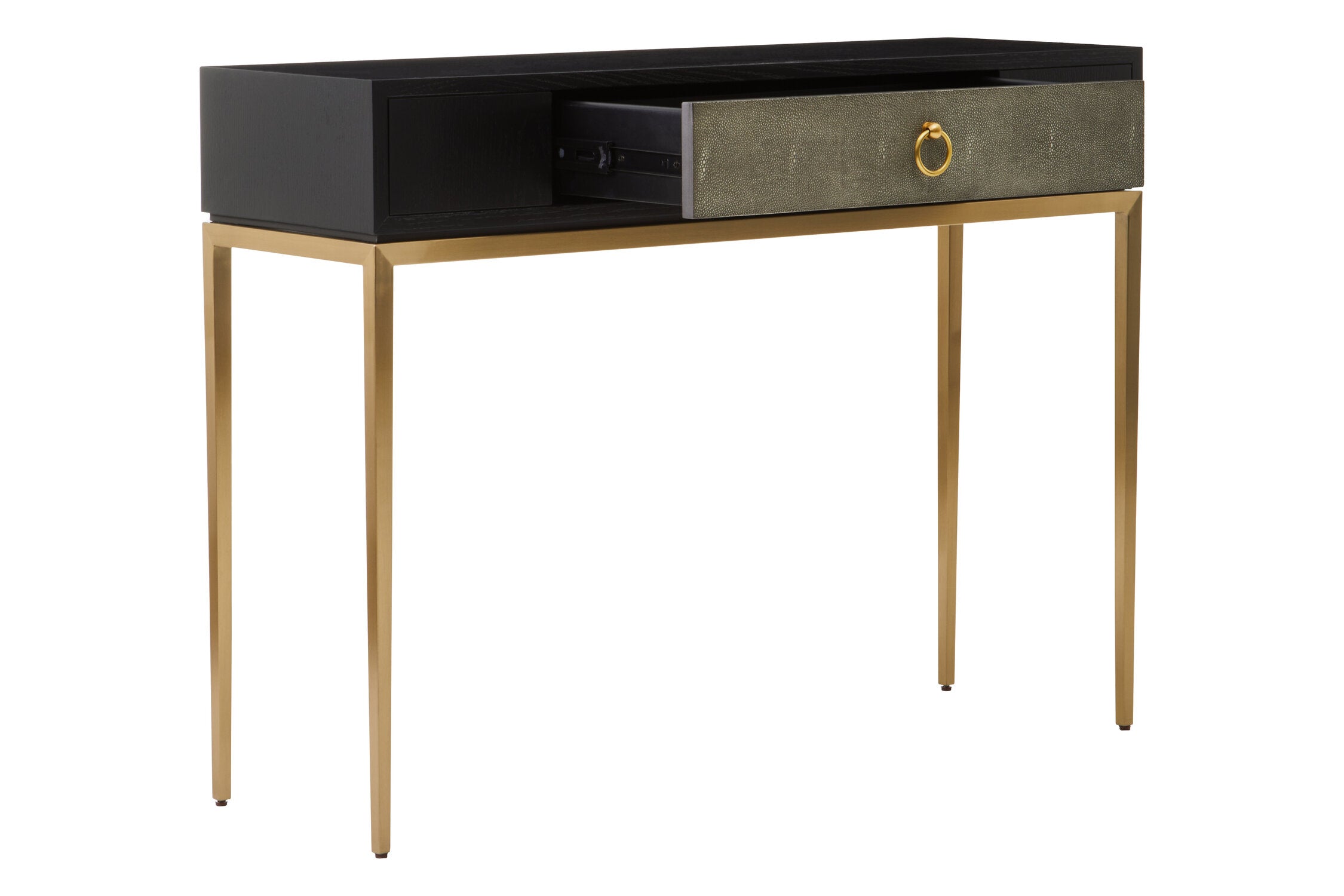 Image of Deruta Shagreen Effect One Drawer Console Table