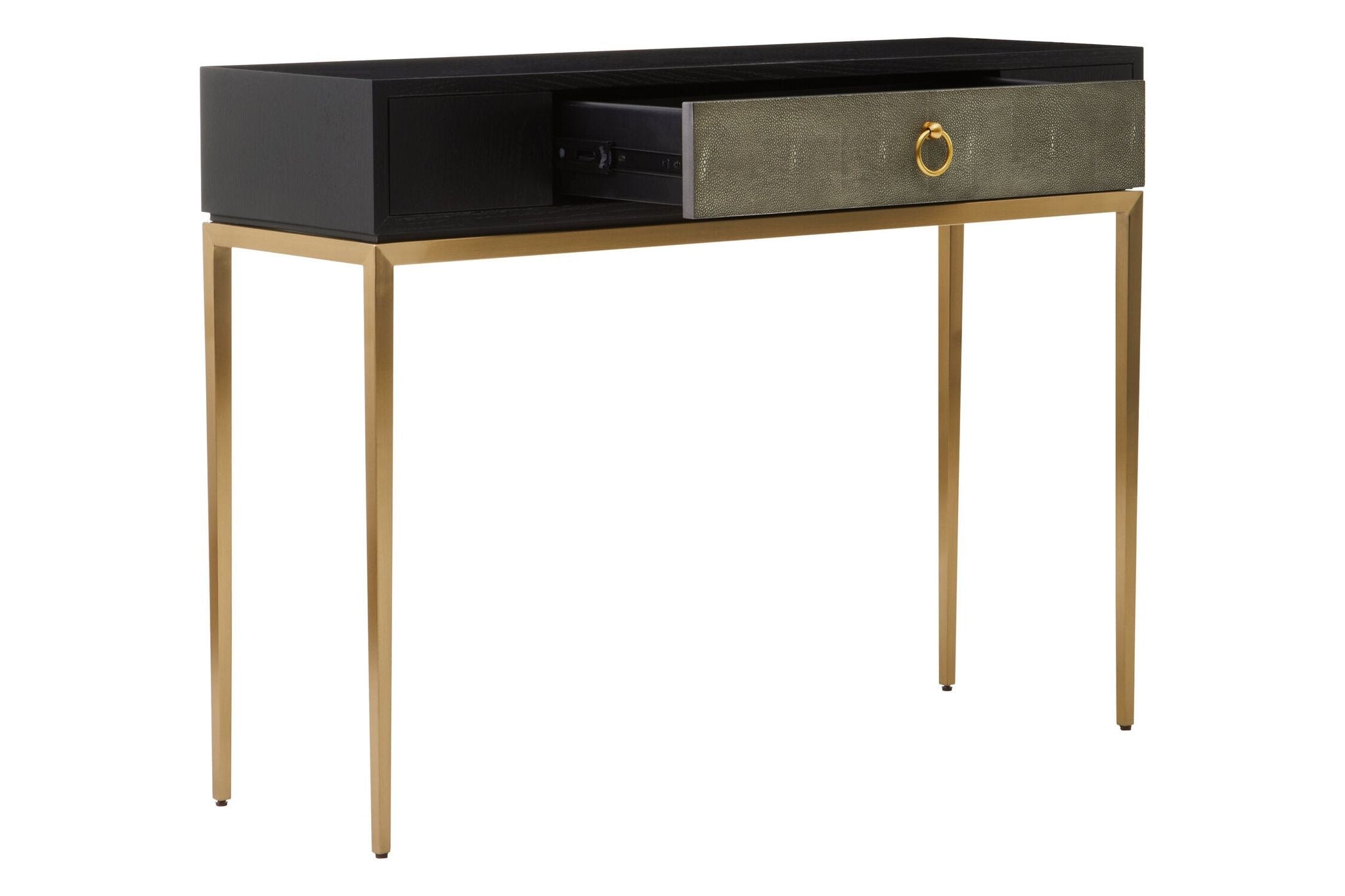 Image of Deruta Shagreen Effect One Drawer Console Table