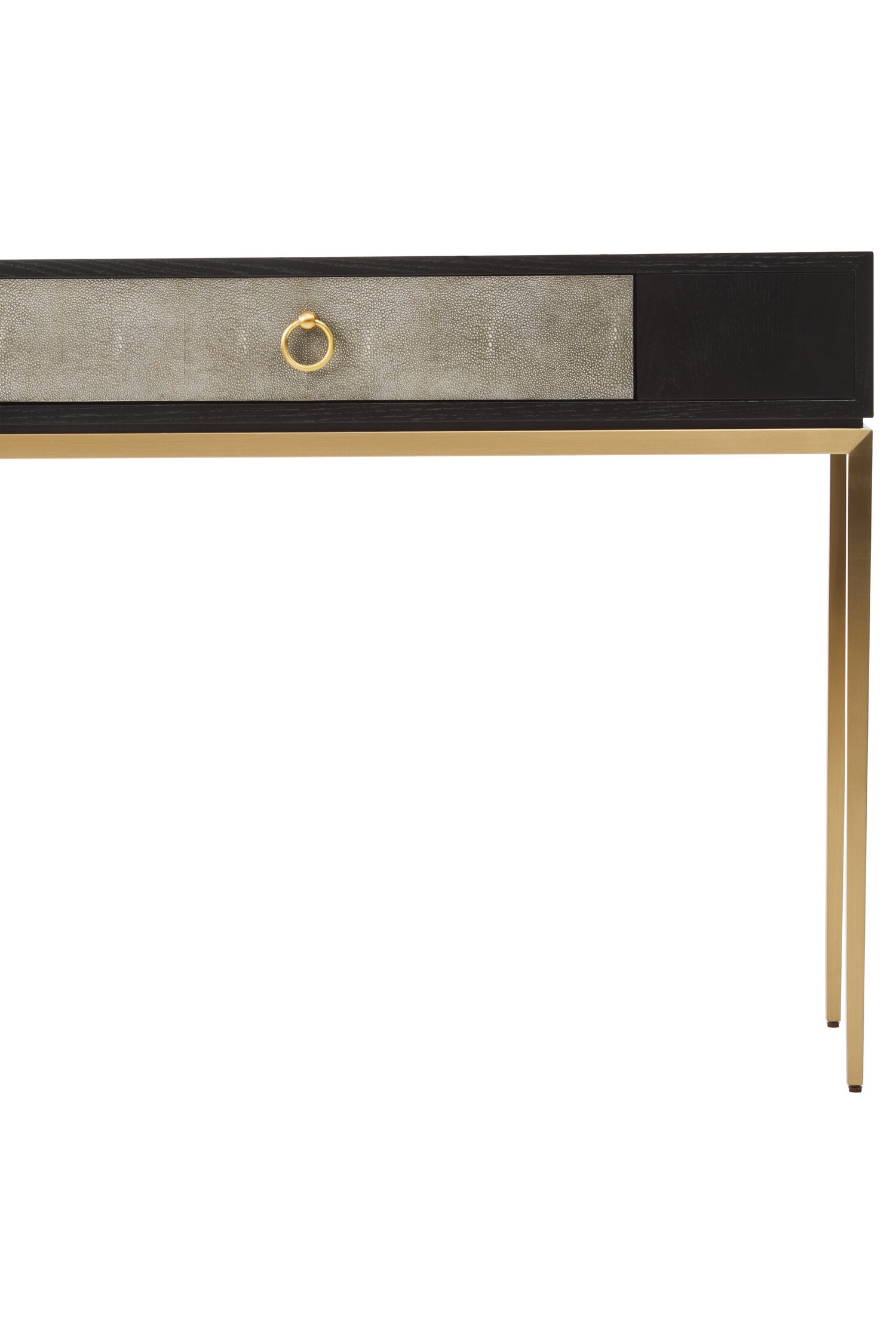 Image of Deruta Shagreen Effect One Drawer Console Table