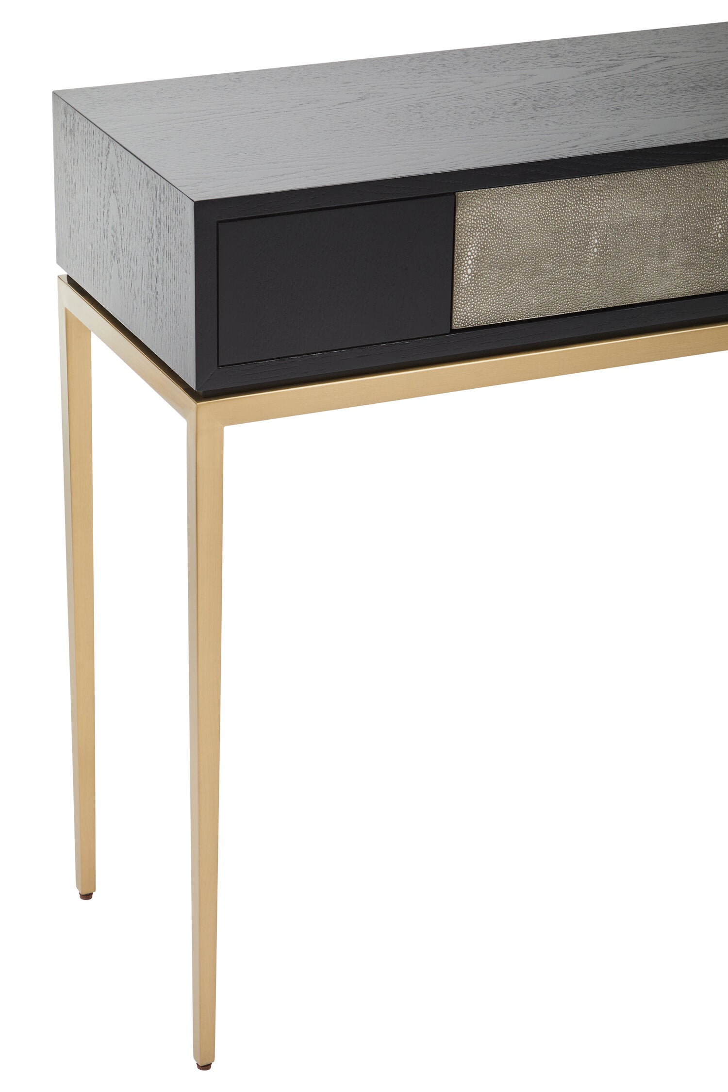 Image of Deruta Shagreen Effect One Drawer Console Table