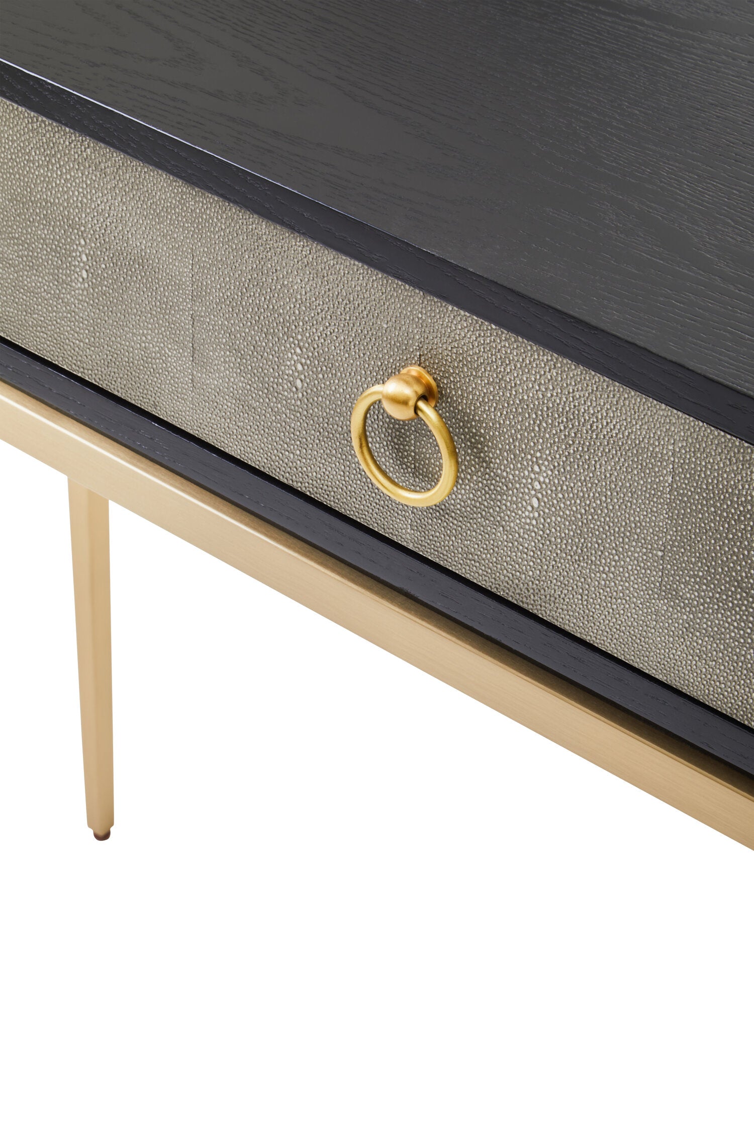 Image of Deruta Shagreen Effect One Drawer Console Table