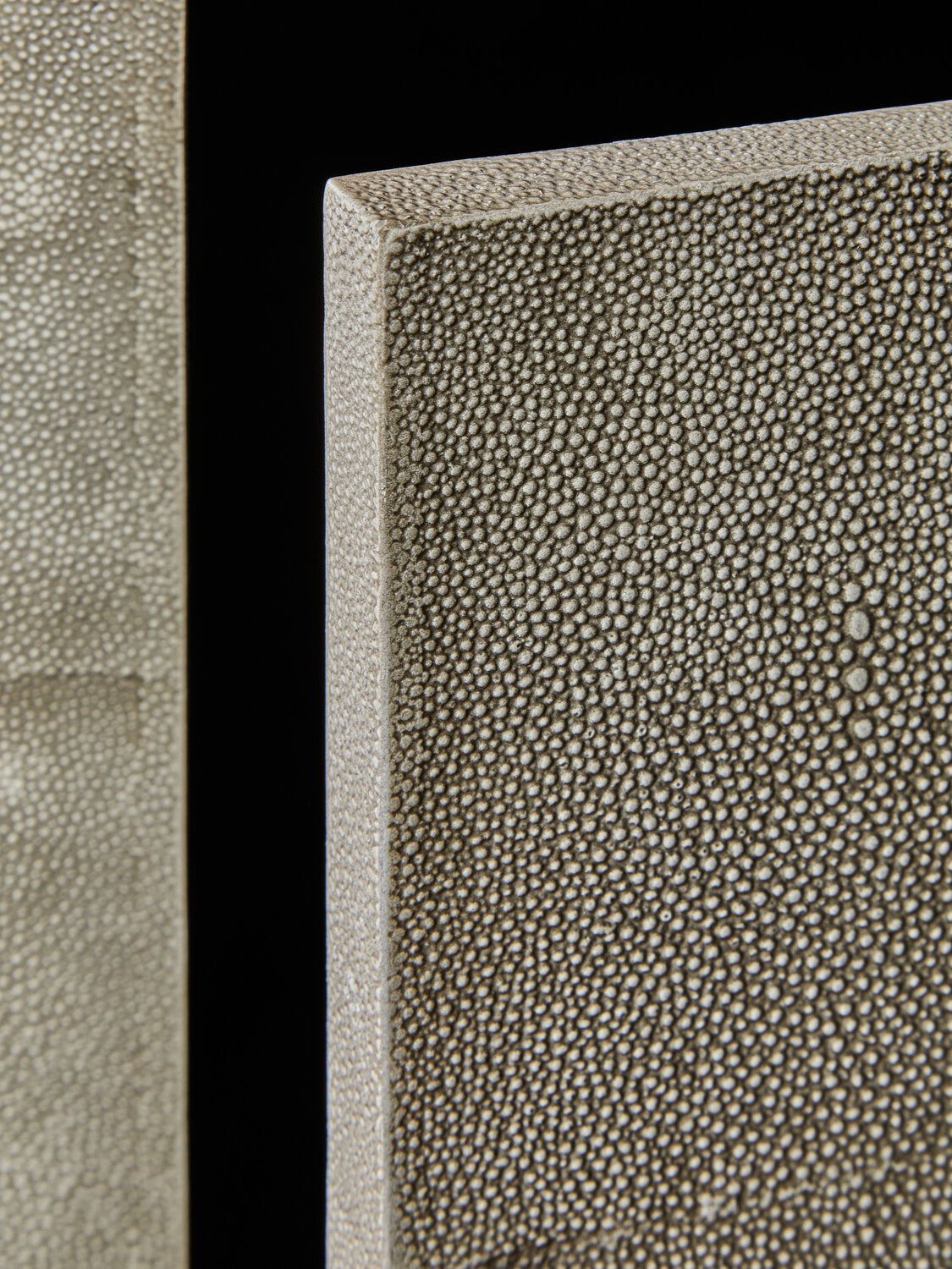 Image of Deruta Grey Shagreen Effect 4 Door Sideboard
