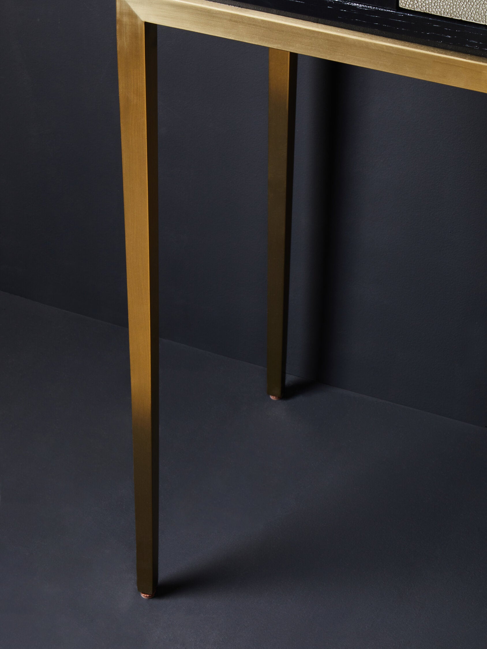 Image of Deruta Shagreen Effect One Drawer Console Table
