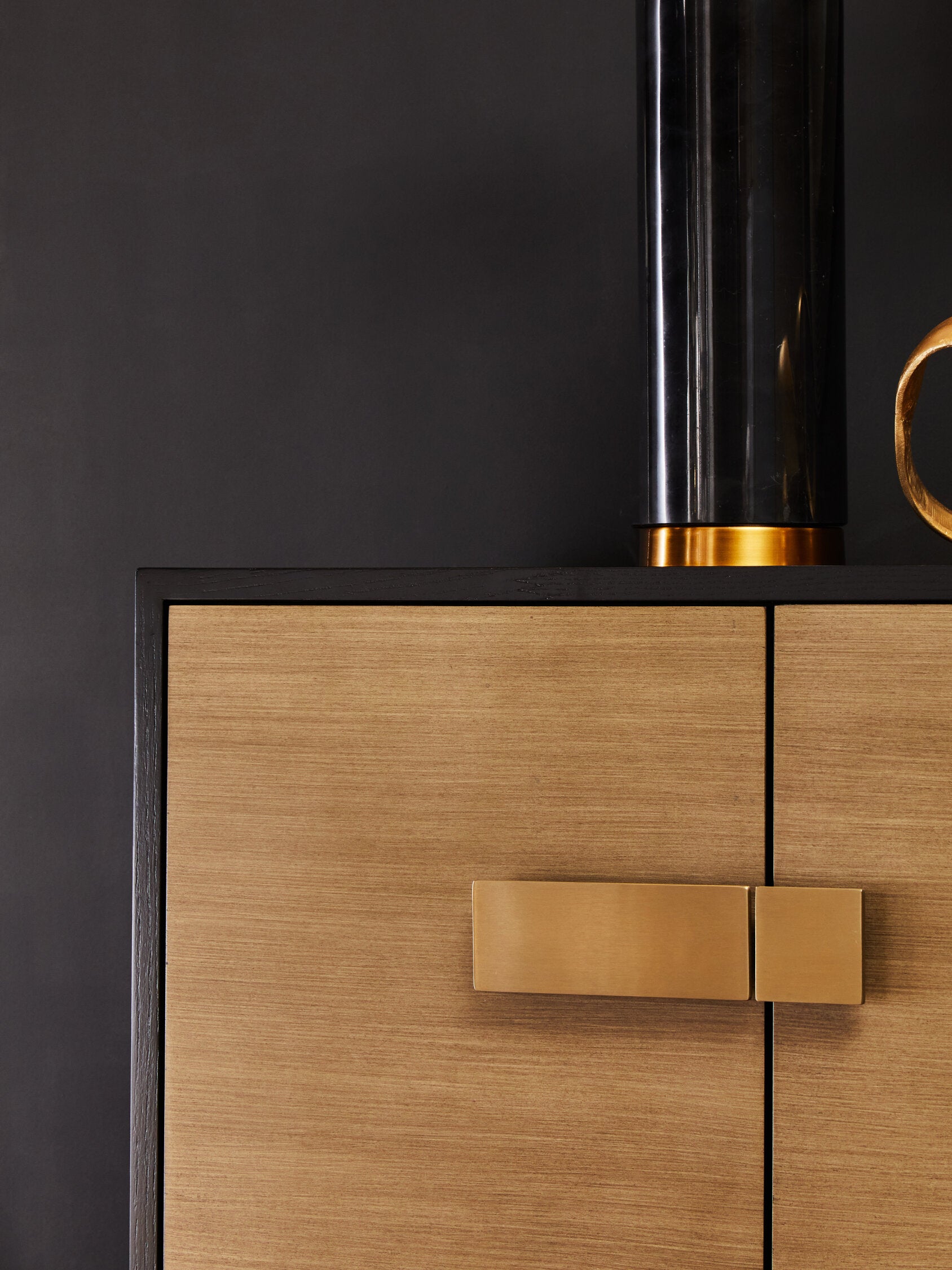 Image of Davoli Black And Grey Sideboard