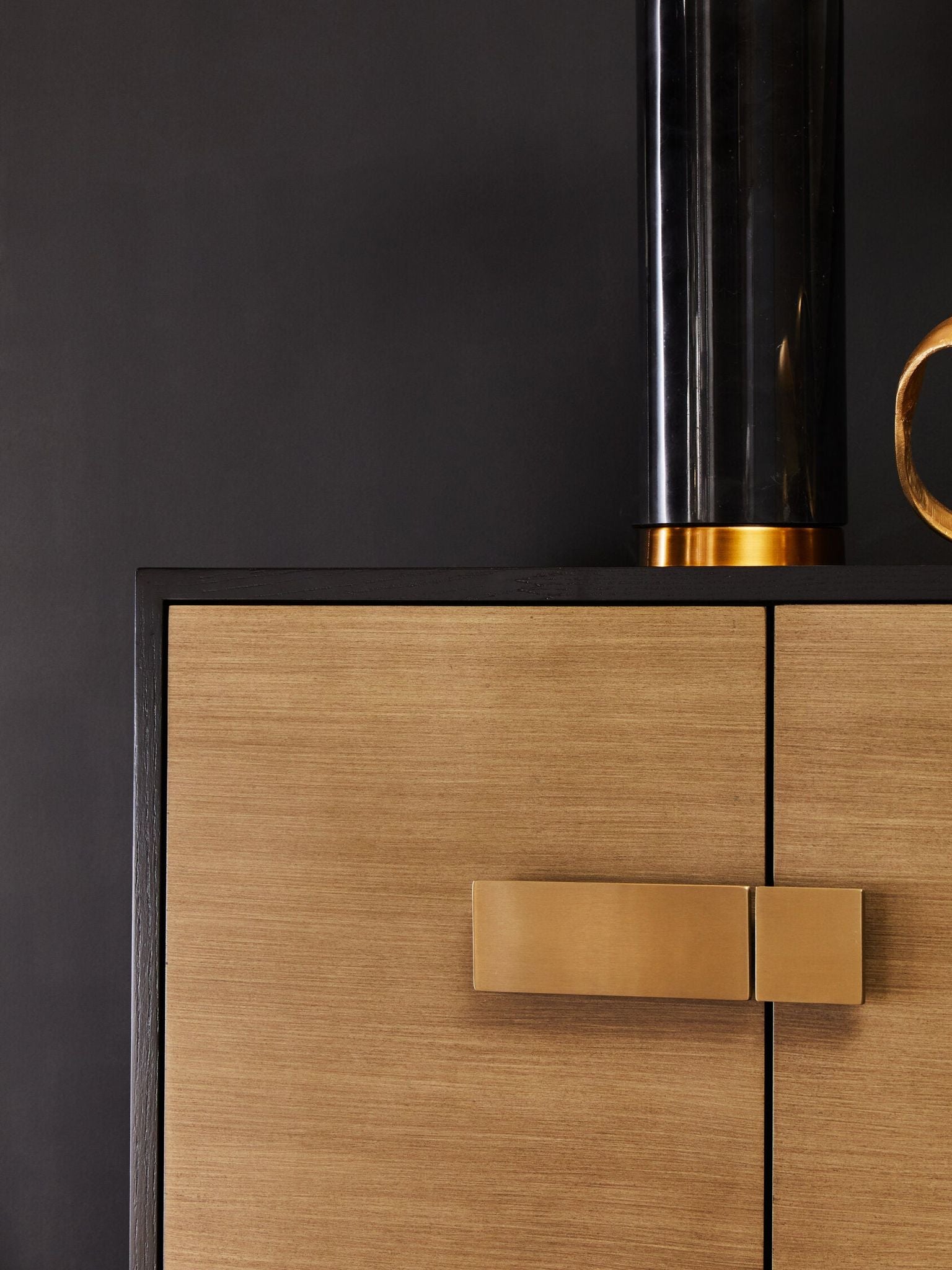 Image of Davoli Black And Grey Sideboard