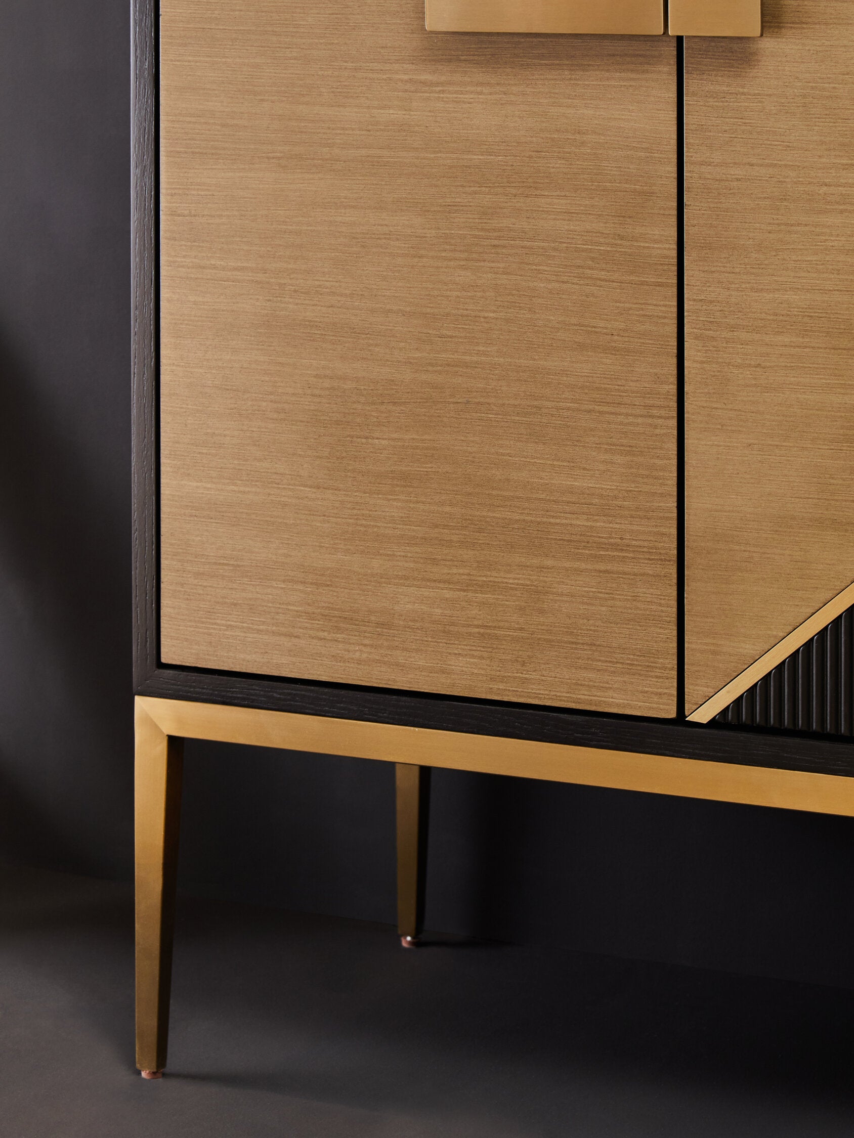 Image of Davoli Black And Grey Sideboard