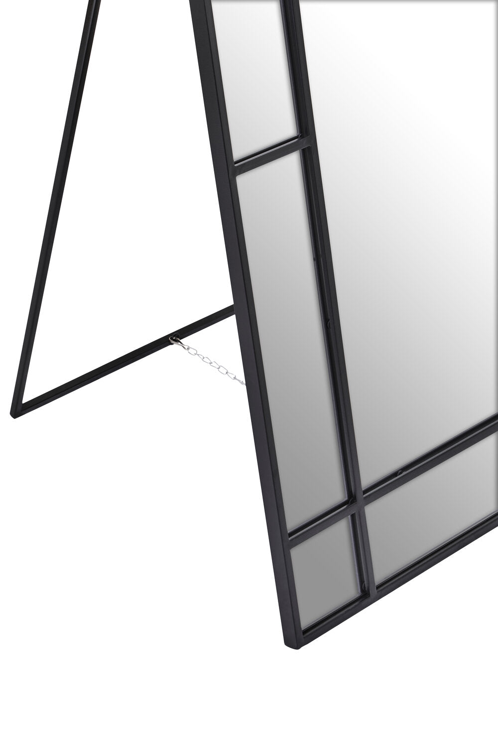 Image of Tiana Floor Standing Mirror Black Frame - Macro