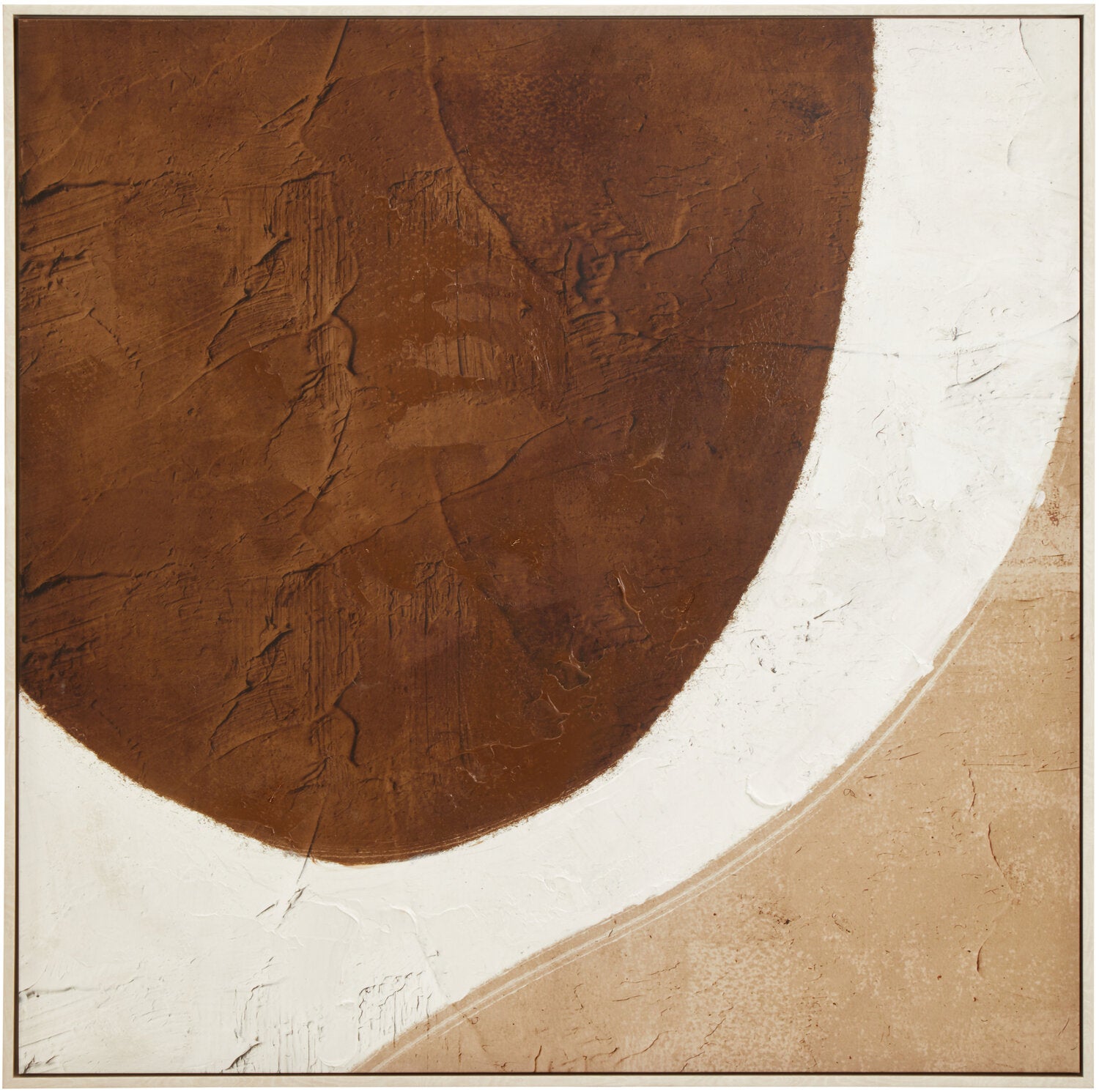 Image of Astratto Brown and Natural Textured Wall Art - Main