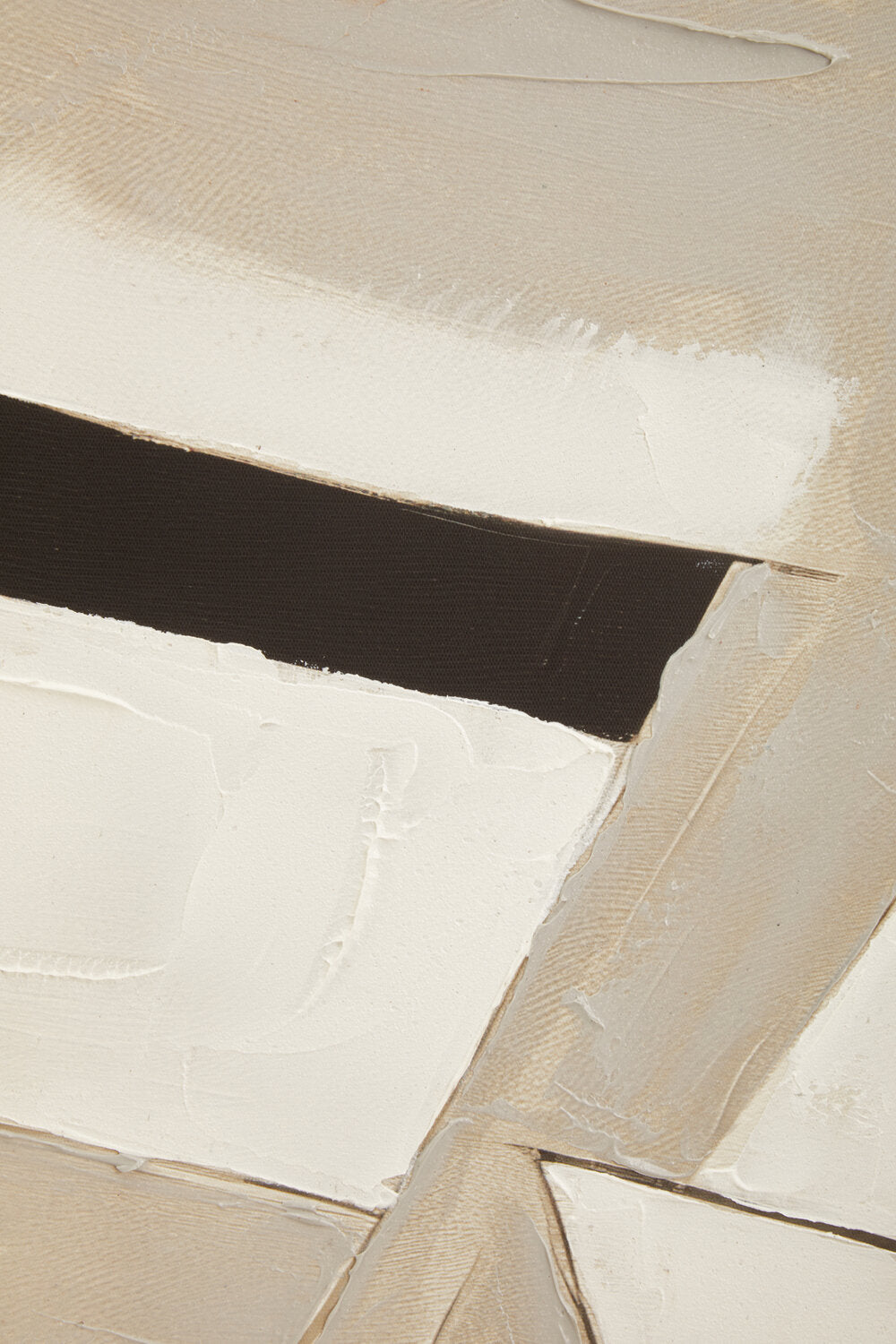 Image of Astratto Monochrome Abstract Textured Wall Art - Macro