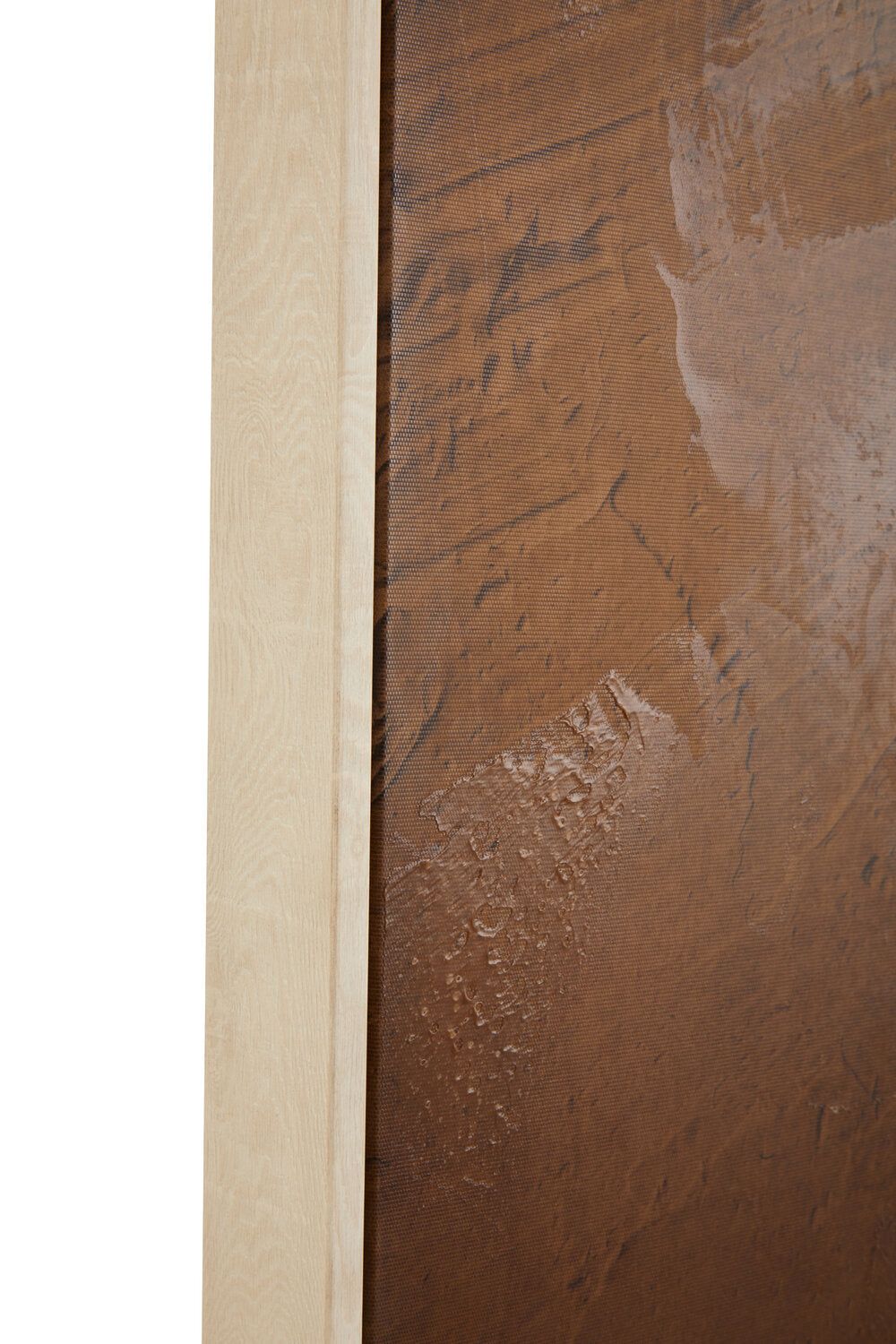 Image of Astratto Brown and Natural Textured Wall Art - Macro