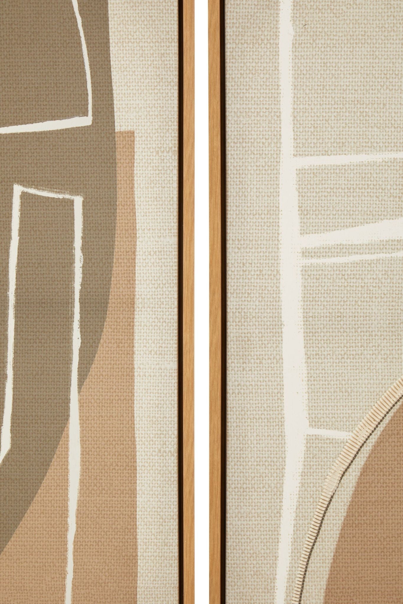 Image of Astratto Set of 2 Neutral Abstract Canvas Wall Art