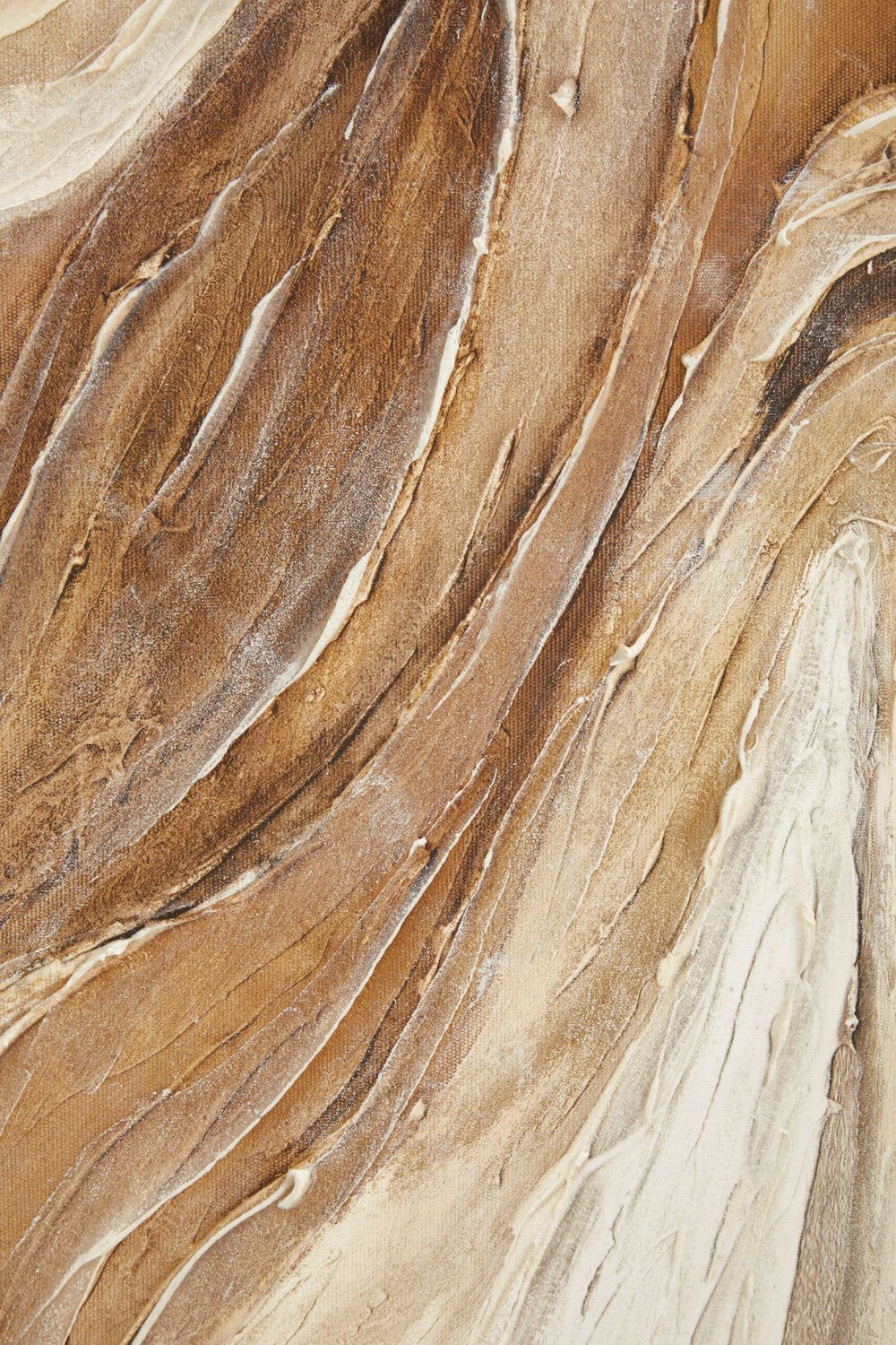 Image of Astratto Neutral Abstract Textured Wall Art - Macro