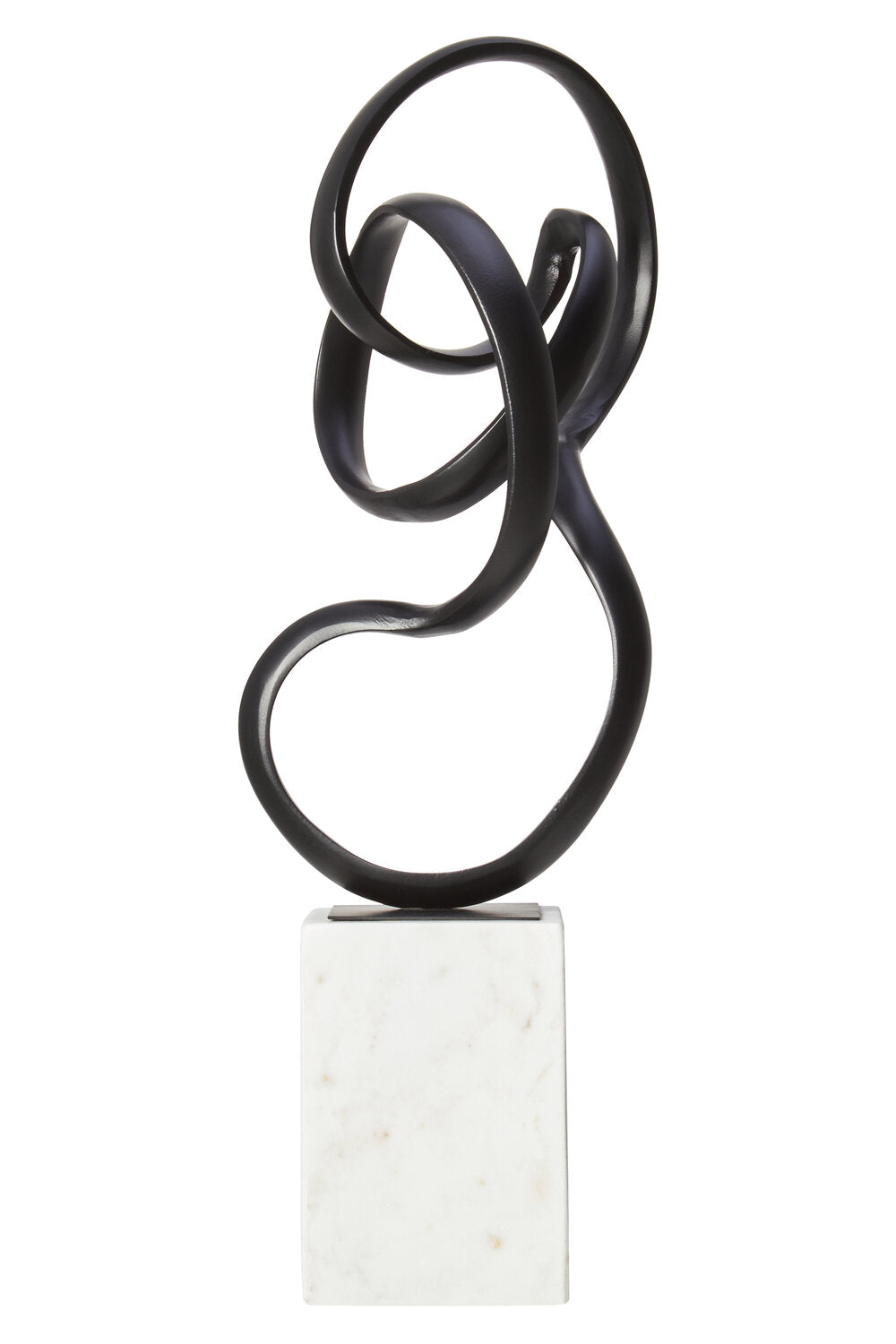 Image of Mirano Black Finish Aluminium Knot Sculpture - Main