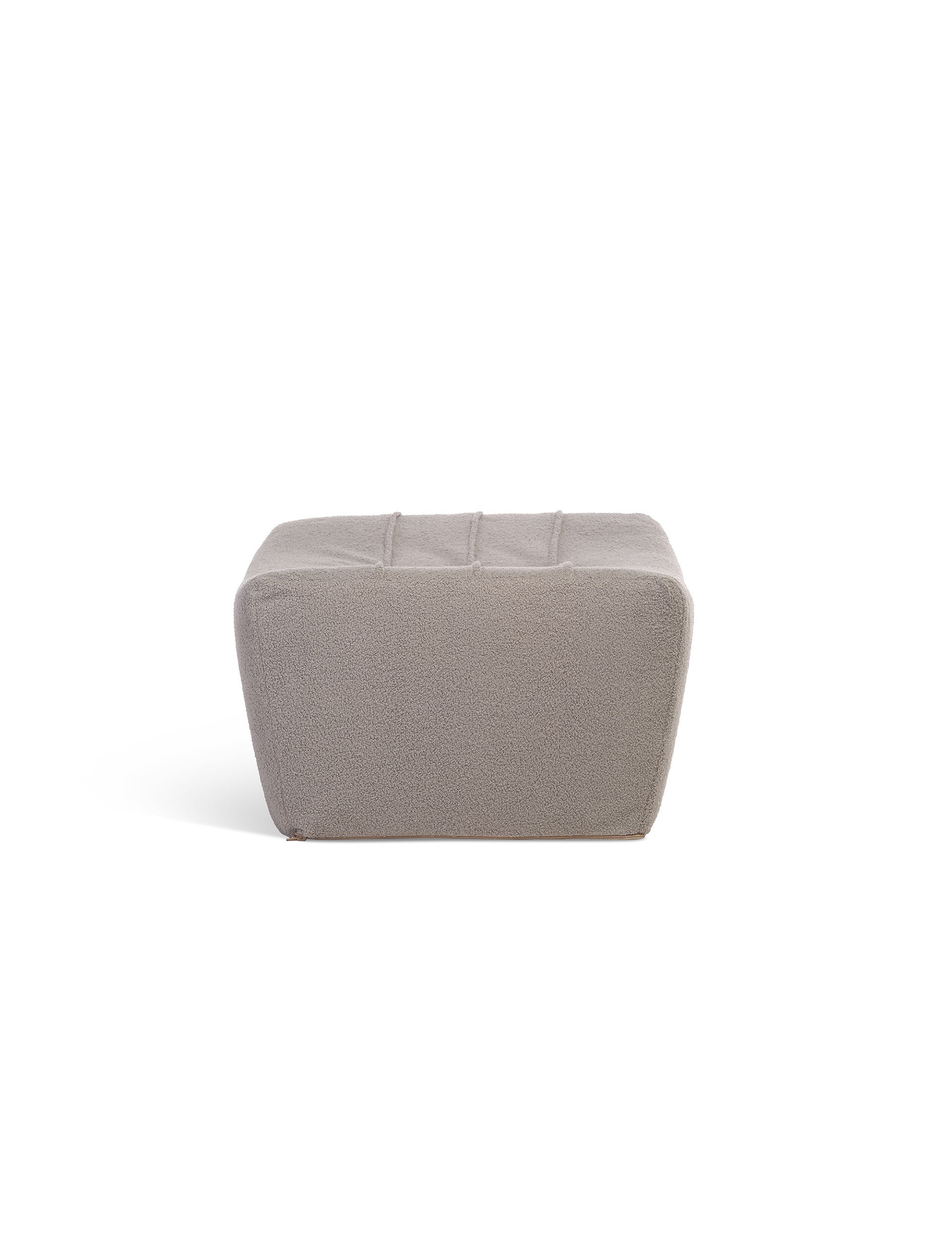 Arlo Shadow Grey UK Boucle Footstool