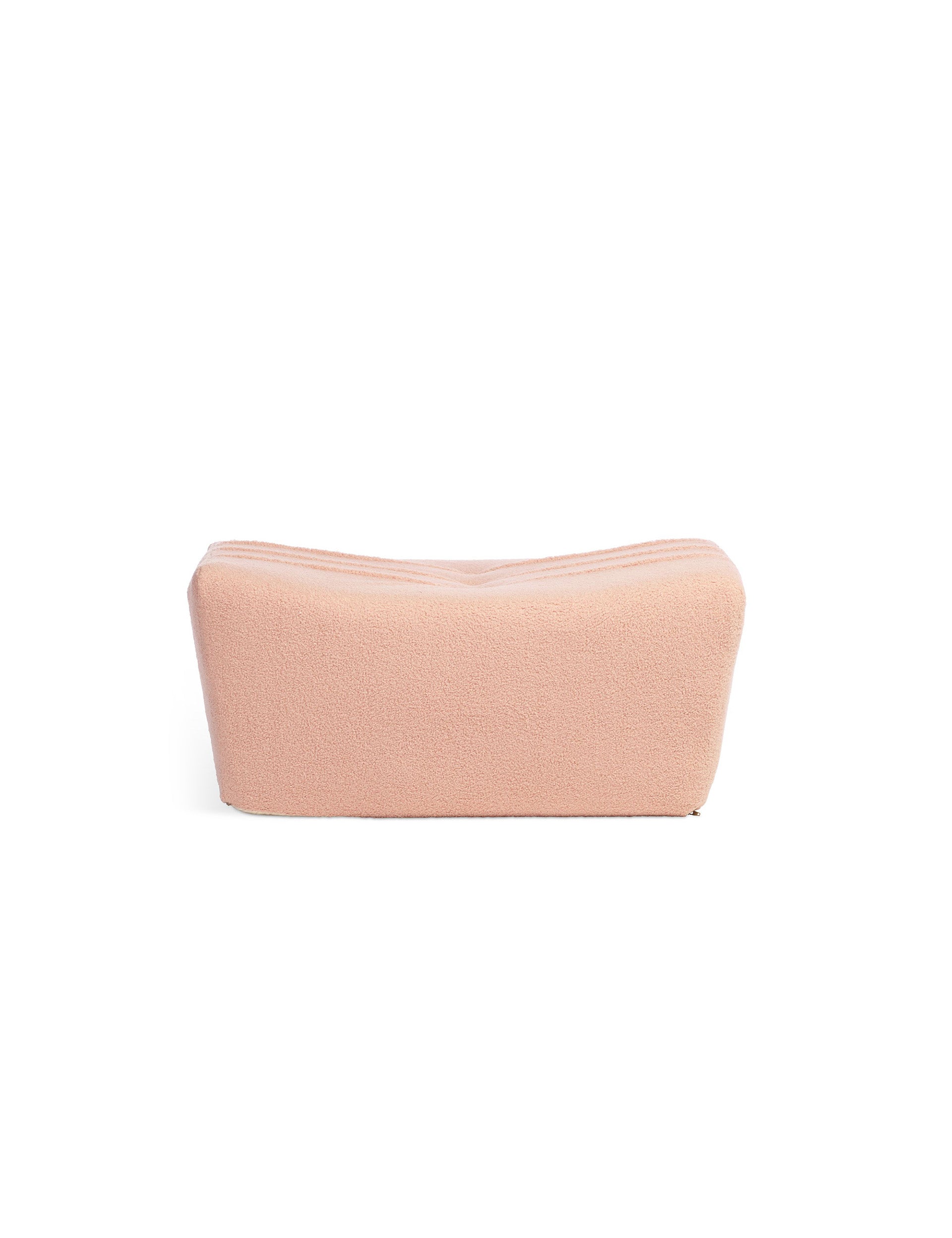 Arlo Pink Boucle Footstool UK Crafted