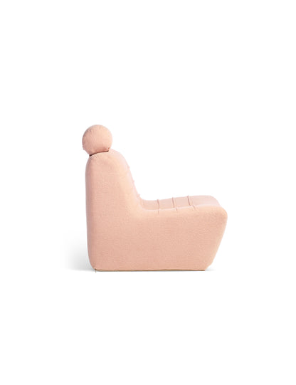 Arlo Pink Boucle Comfortable UK Made Chair