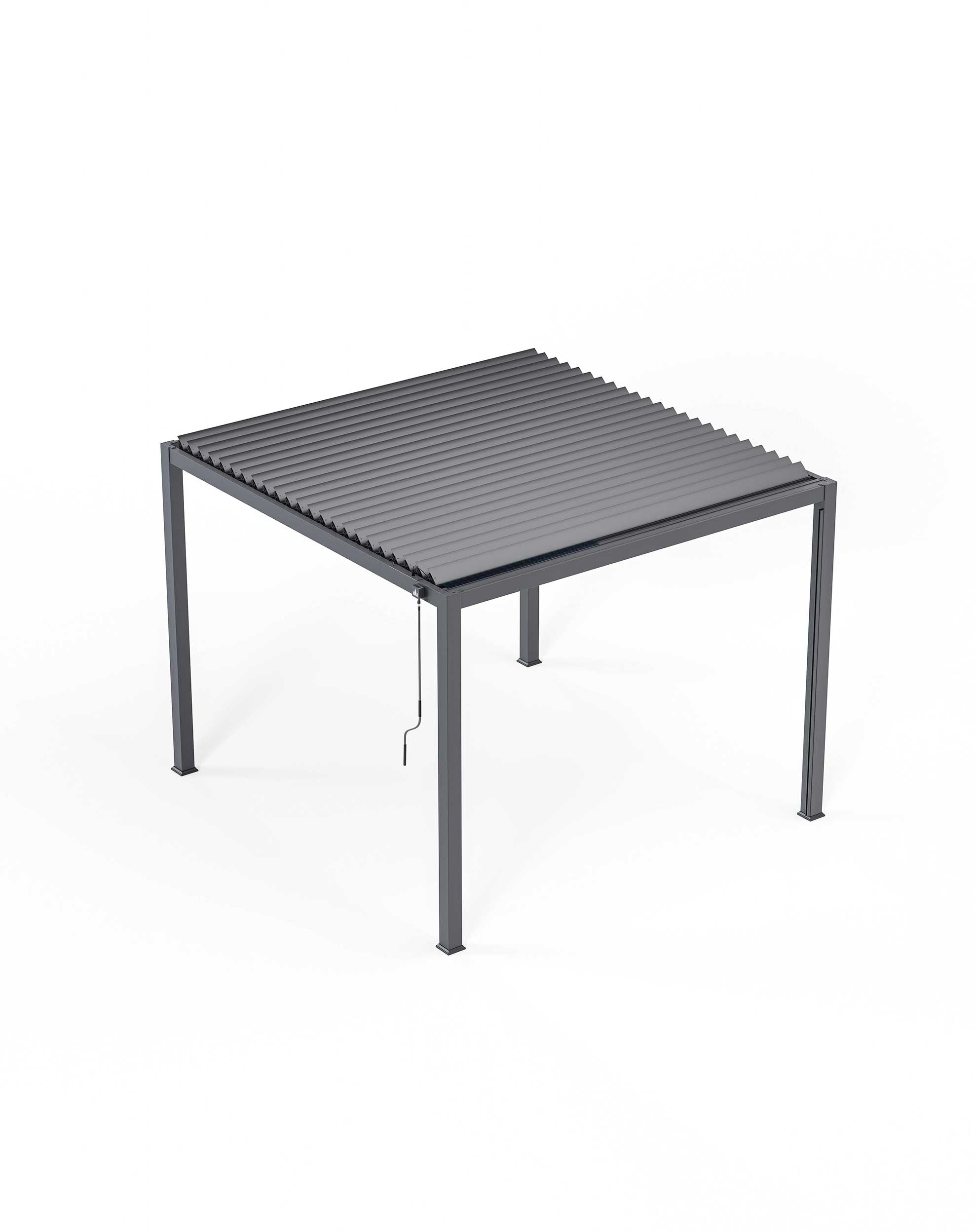 Image of Luxe 3x3m Pergola with Solar Lighting System and Voice Control