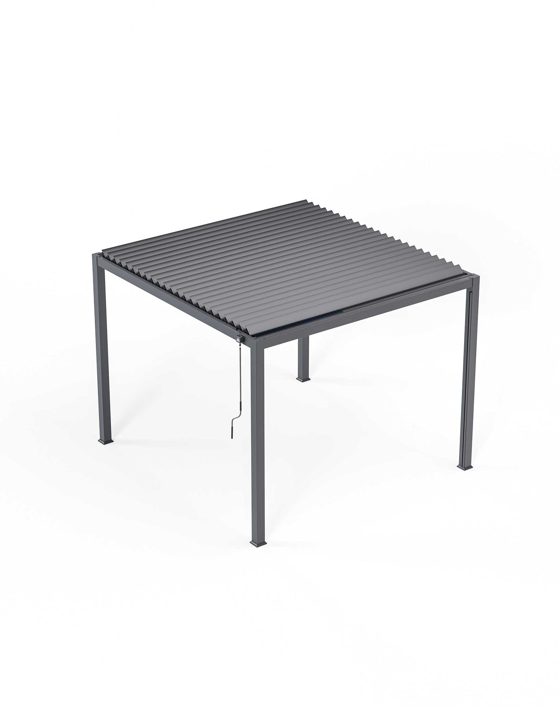 Luxe 3x3m Pergola with Solar Lighting System and Voice Control