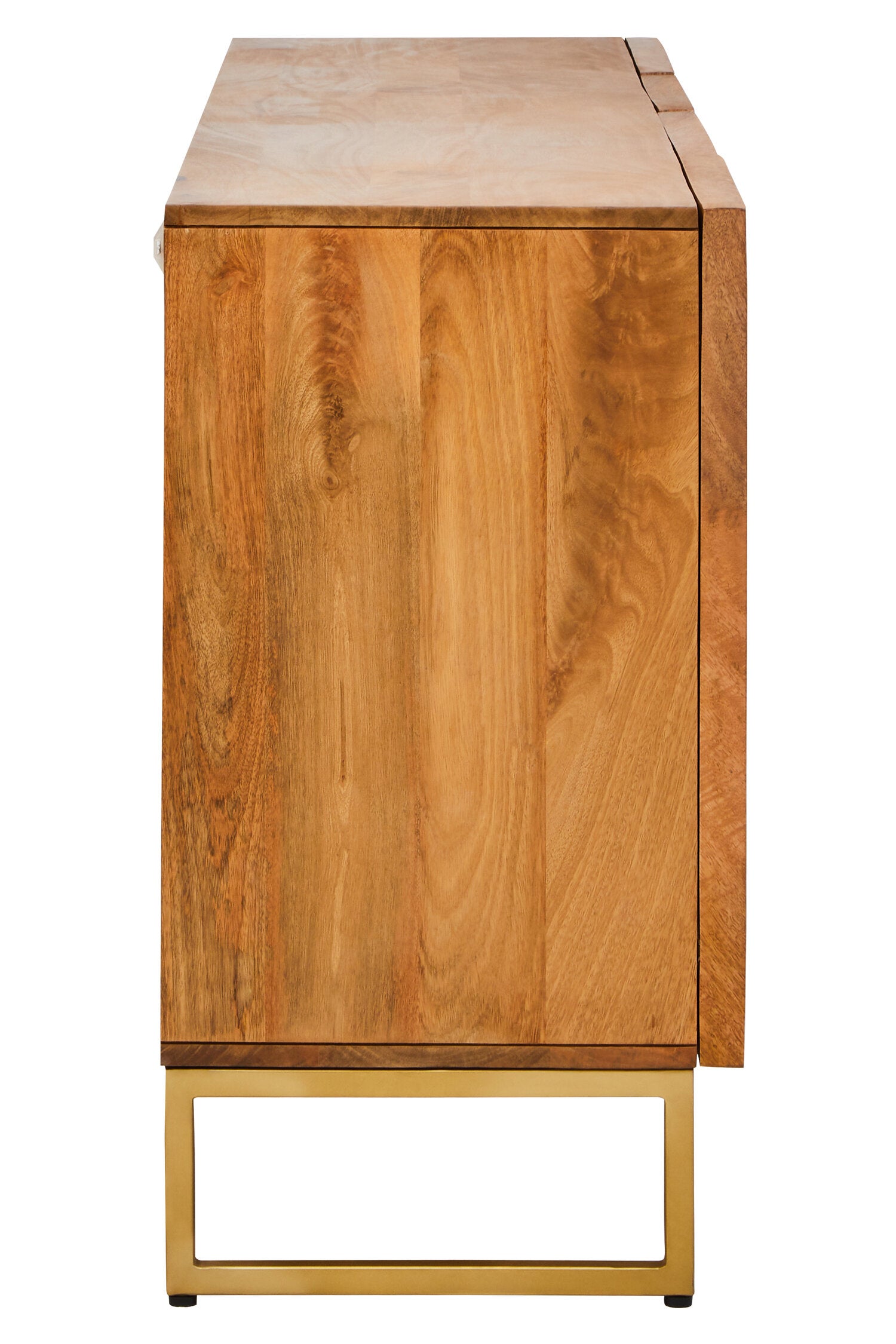 Image of Teora Mango Wood Paper Rope Detail Four Door Sideboard